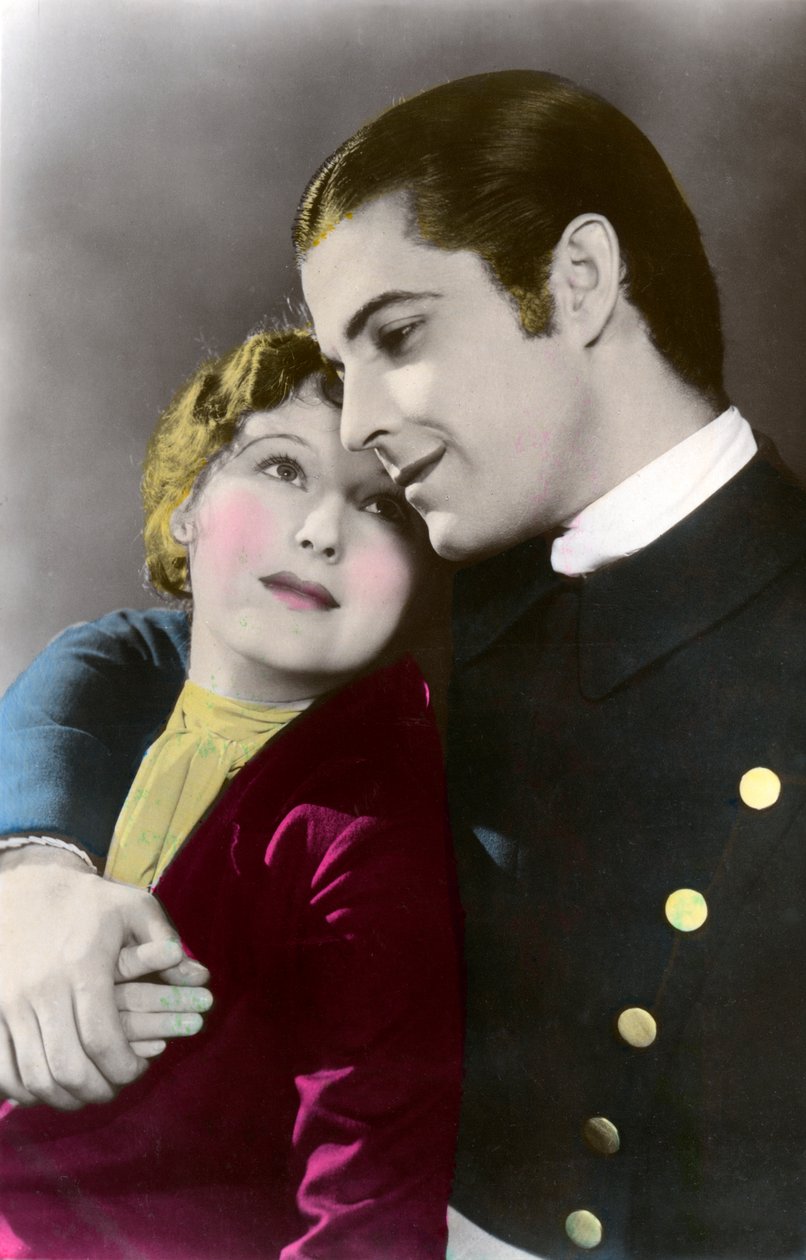 Ramon Novarro 1899-1968 ja Dorothy Jordan 1906-1988, 1900-luku tekijältä Unbekannt