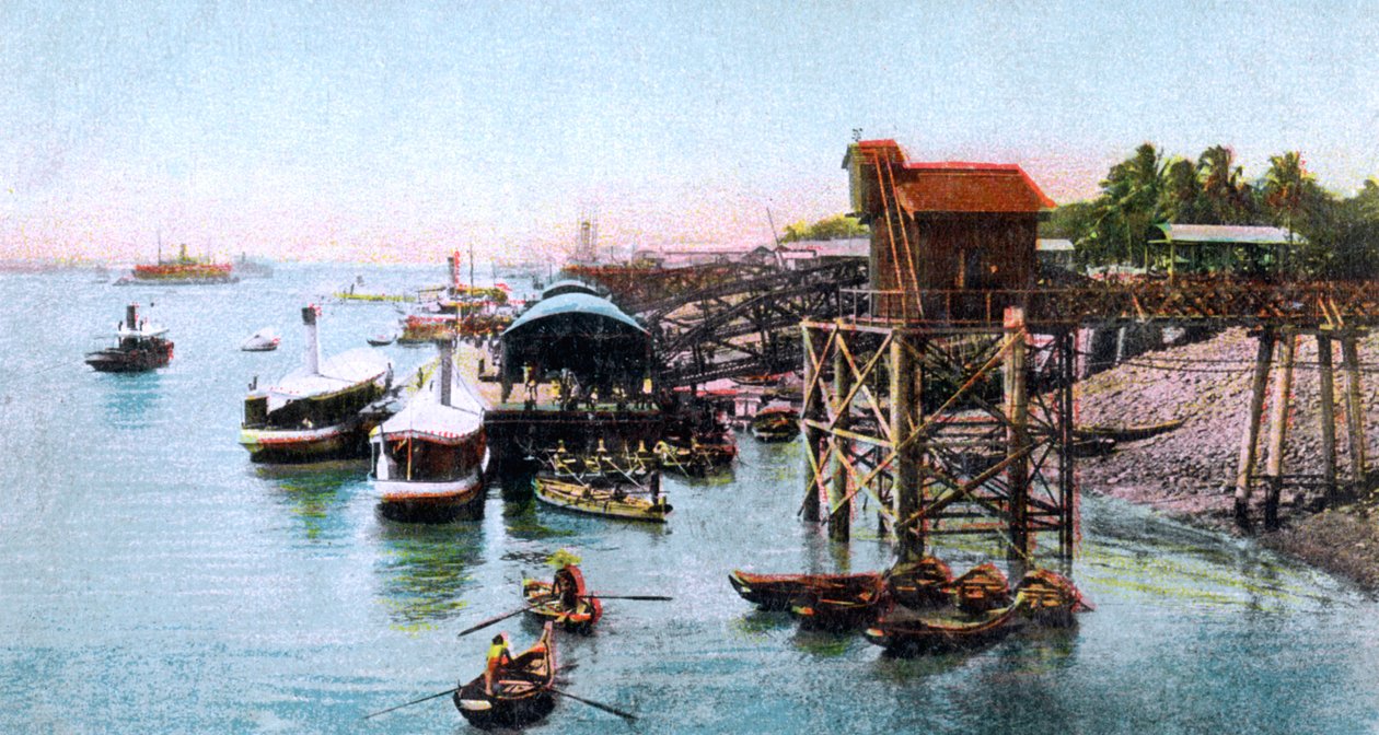 Rangoon Harbour, Myanmar, 1900-luku tekijältä Unbekannt