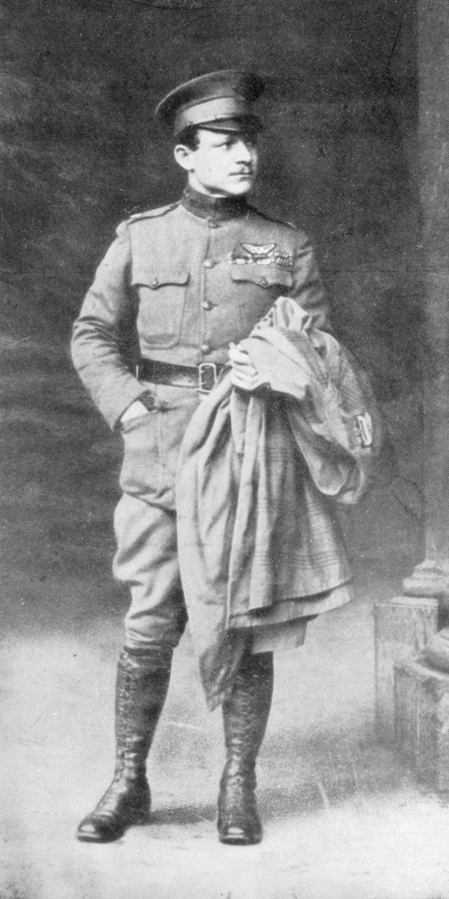 Raoul Lufbery, ranskalais-amerikkalainen hävittäjälentäjä ja lentävä ässä ensimmäisessä maailmansodassa, 1914-1918 tekijältä Unbekannt