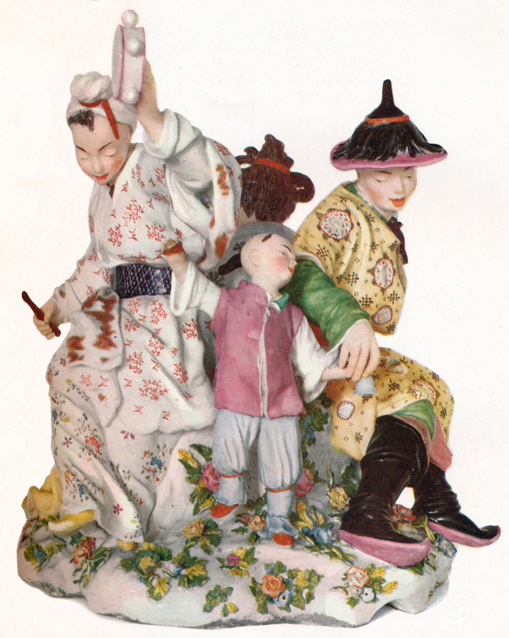 Harvinainen ja poikkeuksellisen suuri ja tärkeä Chelsea Group Red Anchor Period, C1752. 1923 tekijältä Unbekannt