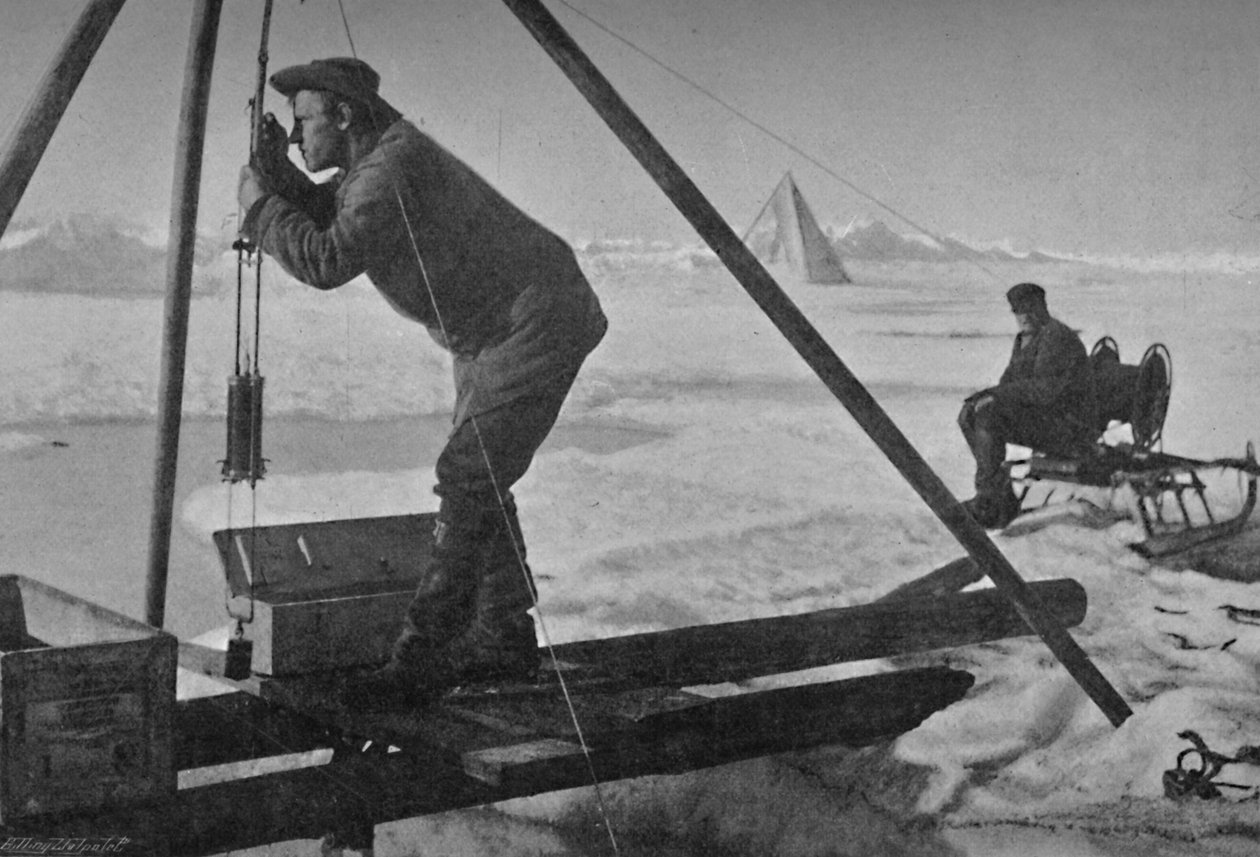 Lämpötilan lukeminen linssillä. 12. heinäkuuta 1894, 1894 1897 tekijältä Unbekannt