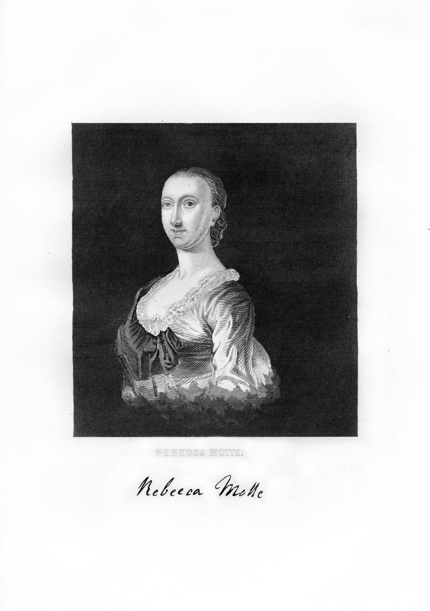 Rebecca Brewton Motte, amerikkalainen patriootti ja viljelmien omistaja, 1872 tekijältä Unbekannt