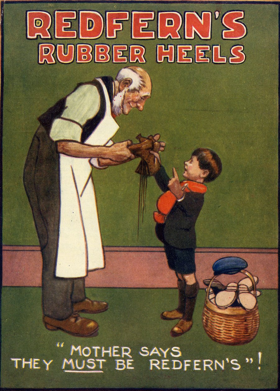 Redfernin kumikorkokengät, 1910-luku tekijältä Unbekannt