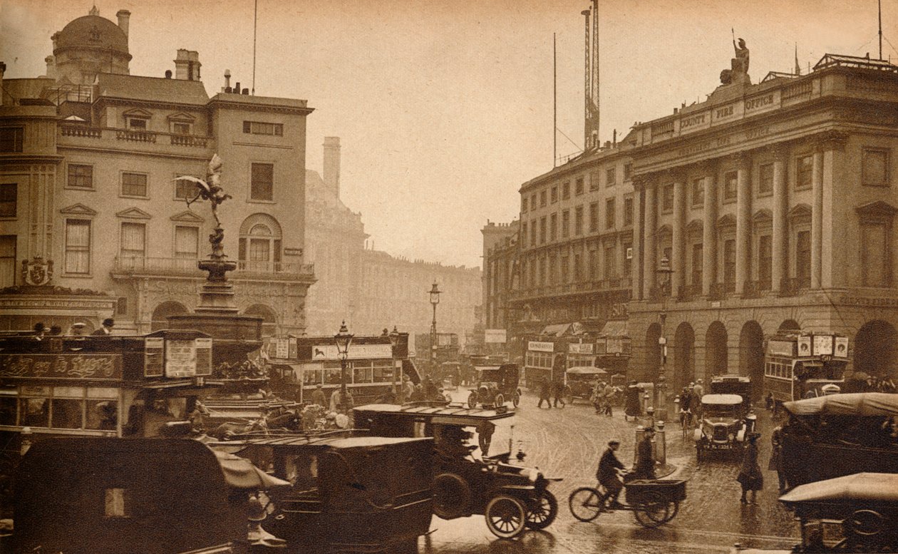 Regent Street, Lontoo, Englanti, katsottuna Piccadilly Circusista, 1923, 1938 tekijältä Unbekannt