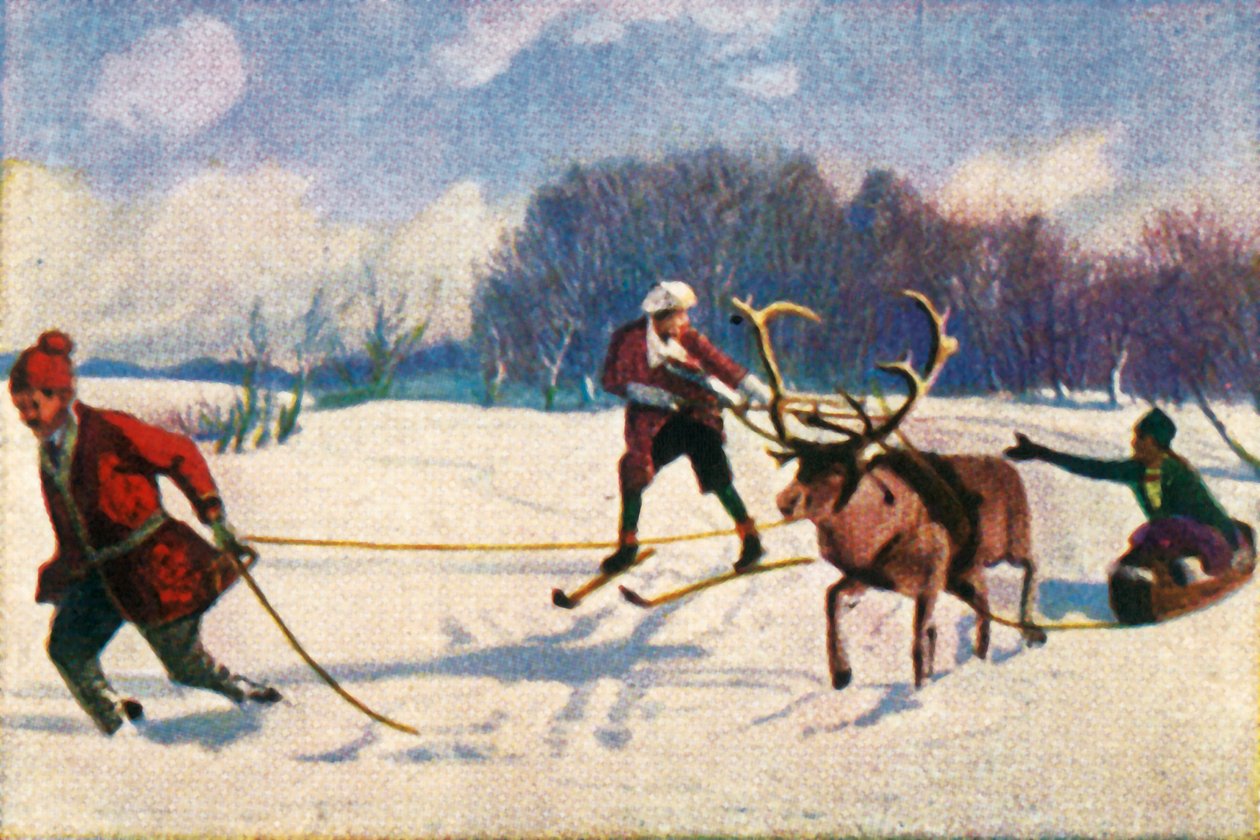 Pororekimatka Ruotsissa, v1928. tekijältä Unbekannt