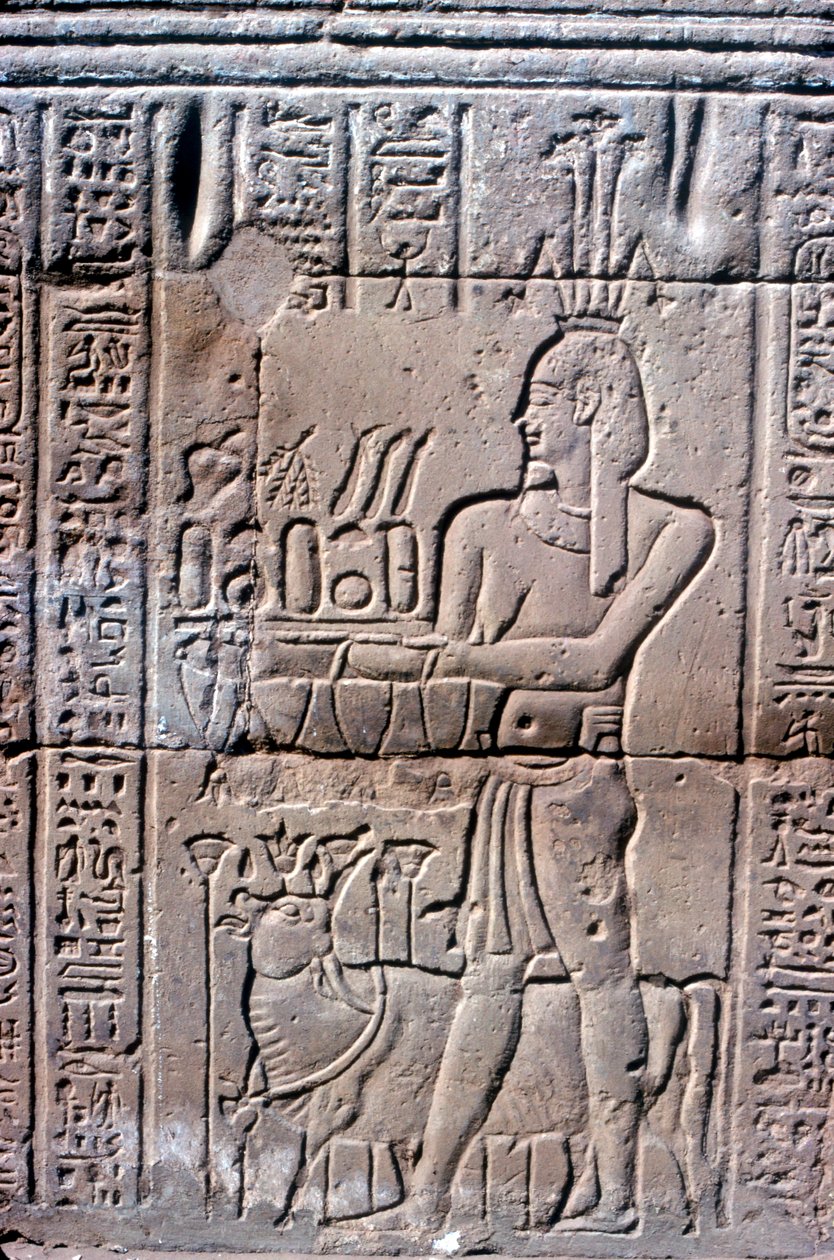 Niilin jumala Hapi Hapy tulva, Khnumin temppeli, Ptolemaios ja roomalainen aika tekijältä Unbekannt