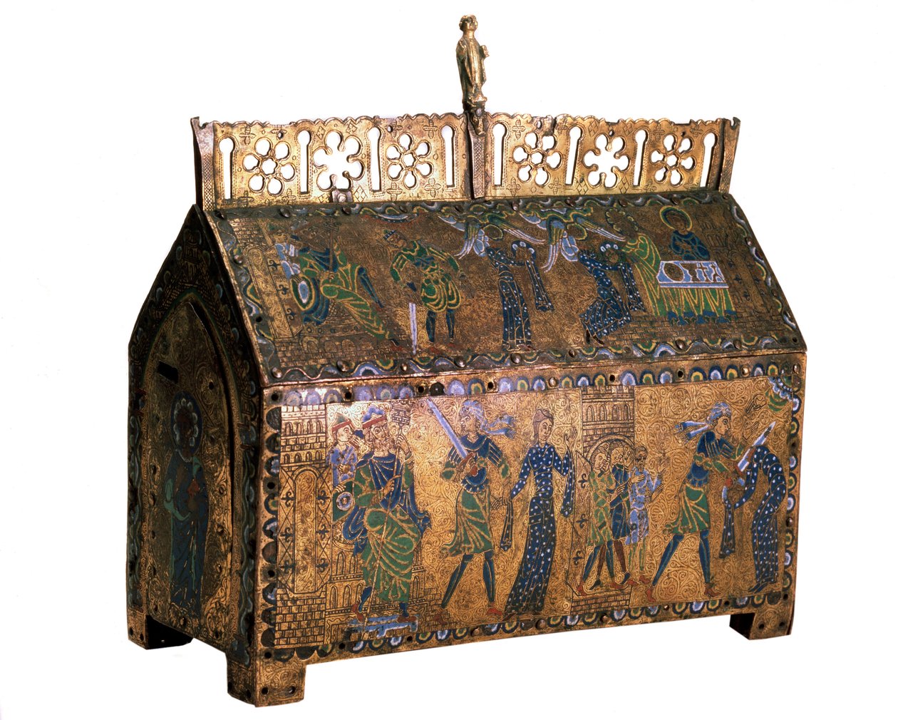 Relikvääri, jossa on kohtauksia Pyhän Valerian elämästä, c1170 tekijältä Unbekannt