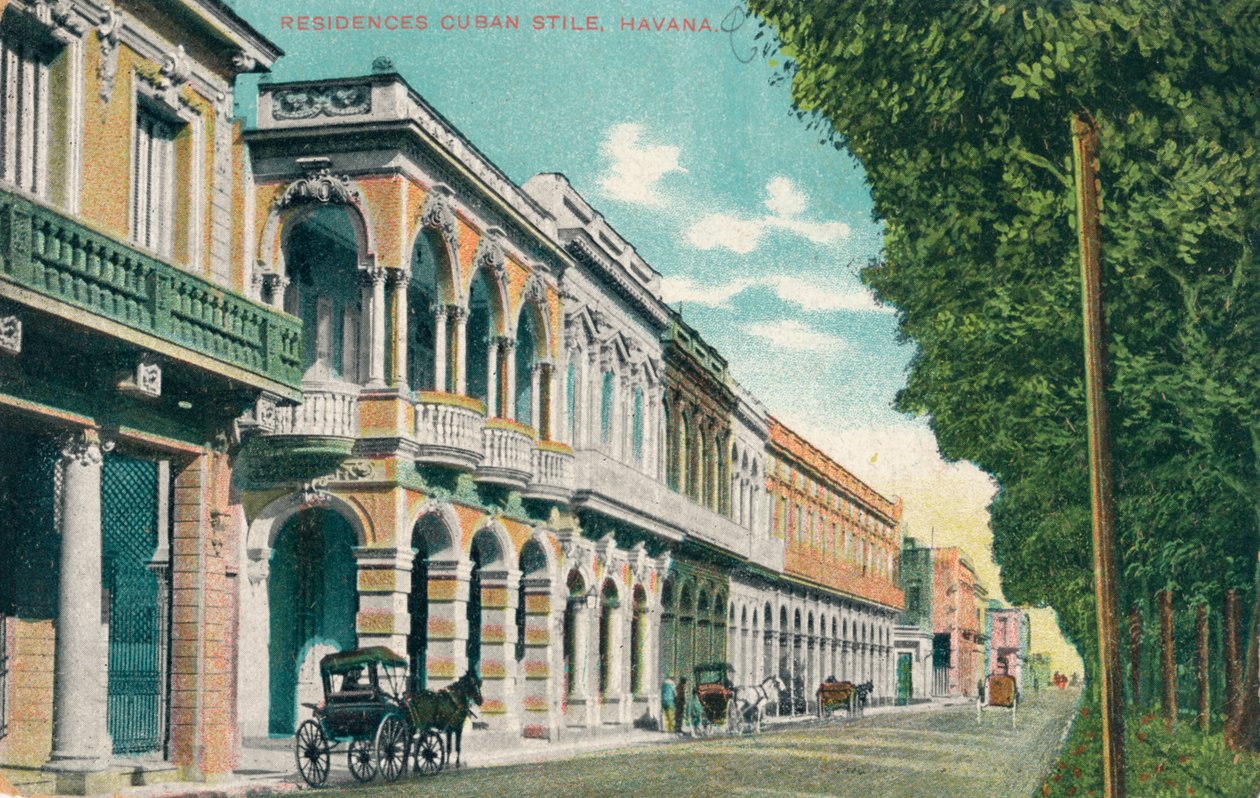 Residenssit, Kuuba, 1910 tekijältä Unbekannt