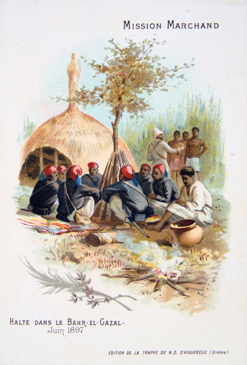 Lepo Bahr-el-Ghazalissa kesäkuussa 1897 tekijältä Unbekannt