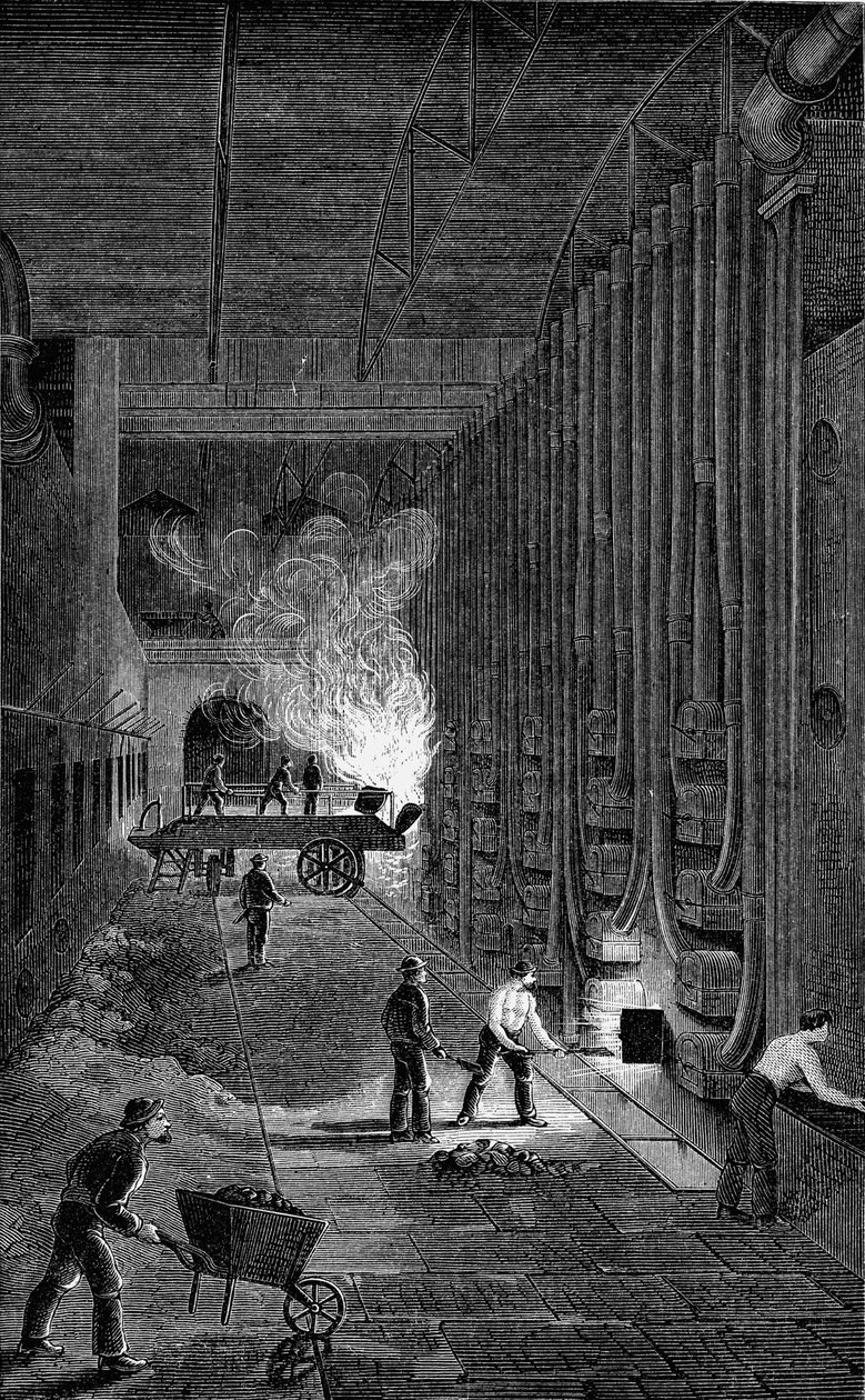 Retort House, Imperial Gasworks, Kings Road, Lontoo, 1876 tekijältä Unbekannt