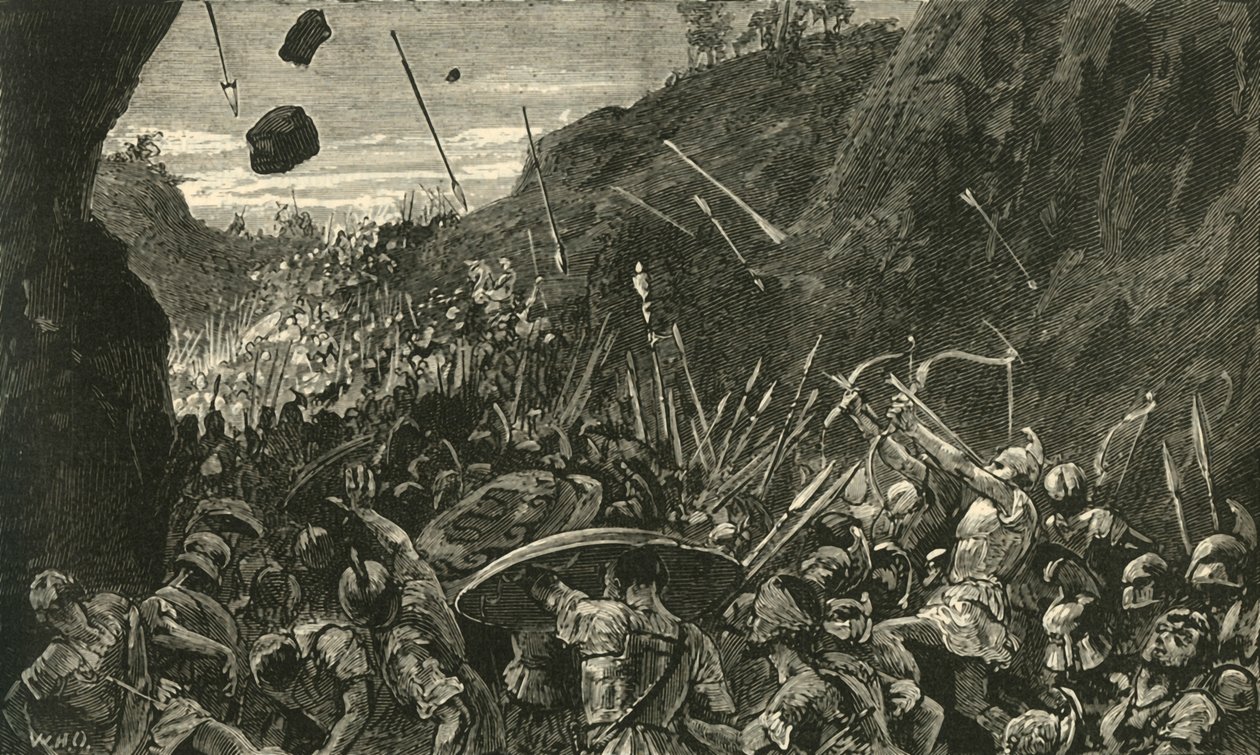 Ateenalaisten vetäytyminen Syrakusasta, 1890. tekijältä Unbekannt