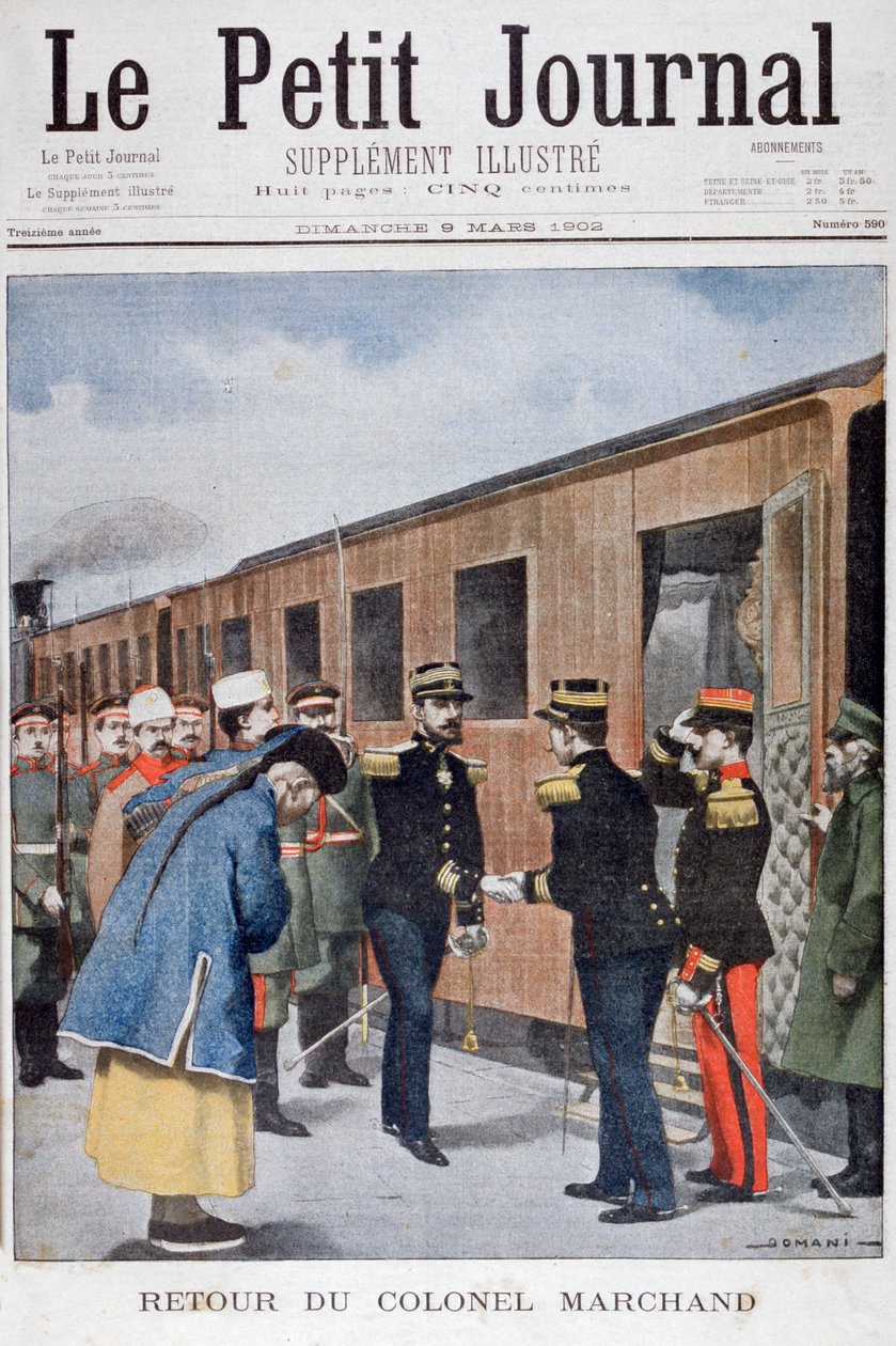 Eversti Marchandin paluu Kiinaan, 1902 tekijältä Unbekannt
