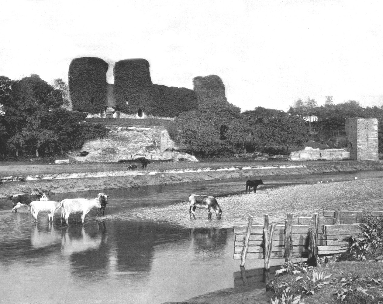 Rhuddlanin linna, Denbighshire, Wales, 1894. tekijältä Unbekannt