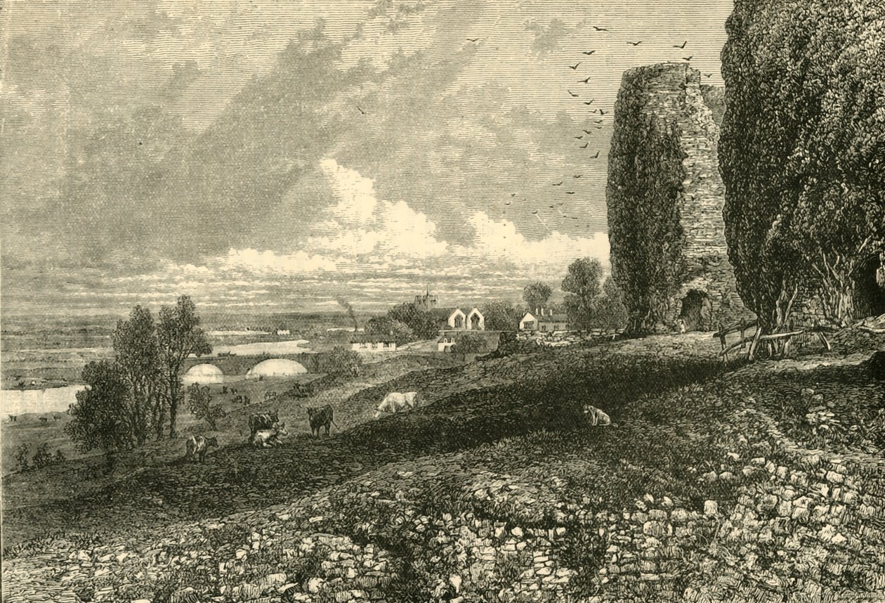 Rhuddlanin linna ja suot, 1898. tekijältä Unbekannt