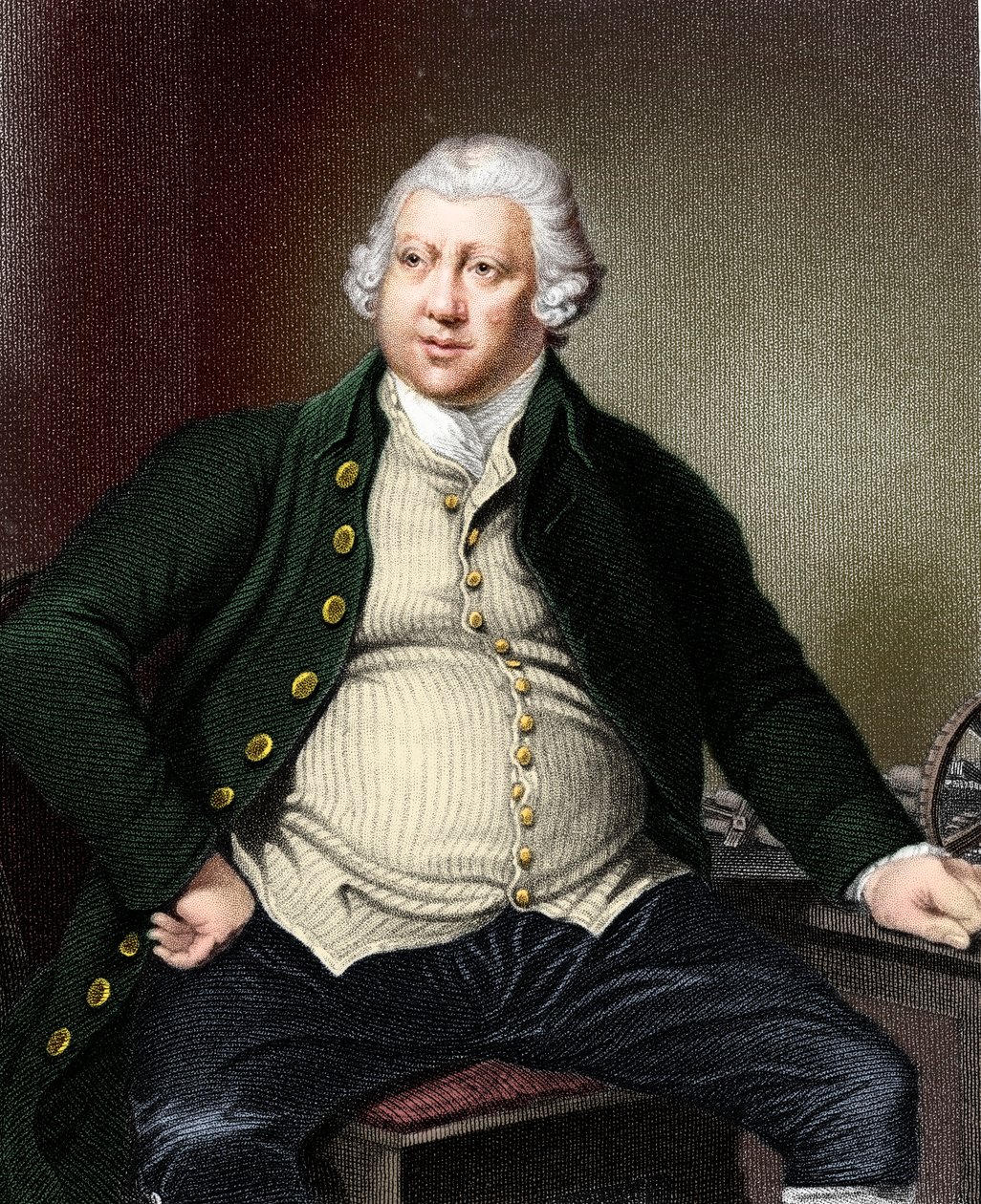 Richard Arkwright 1732-1792, brittiläinen teollisuusmies ja keksijä tekijältä Unbekannt