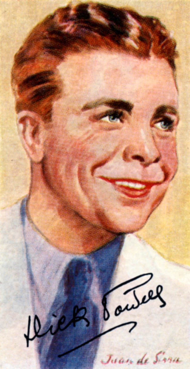 Richard Ewing Dick Powell, 1904-1963, yhdysvaltalainen laulaja, näyttelijä, tuottaja ja ohjaaja, 1900-luku tekijältä Unbekannt