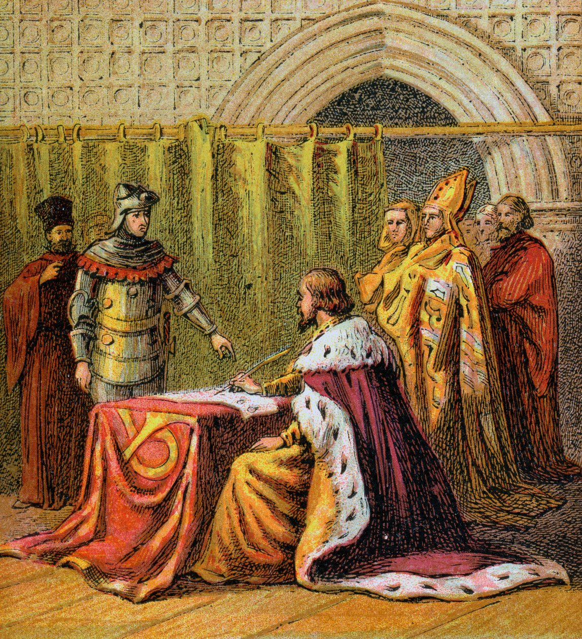 Richard II luopui, 1399, c1850 tekijältä Unbekannt