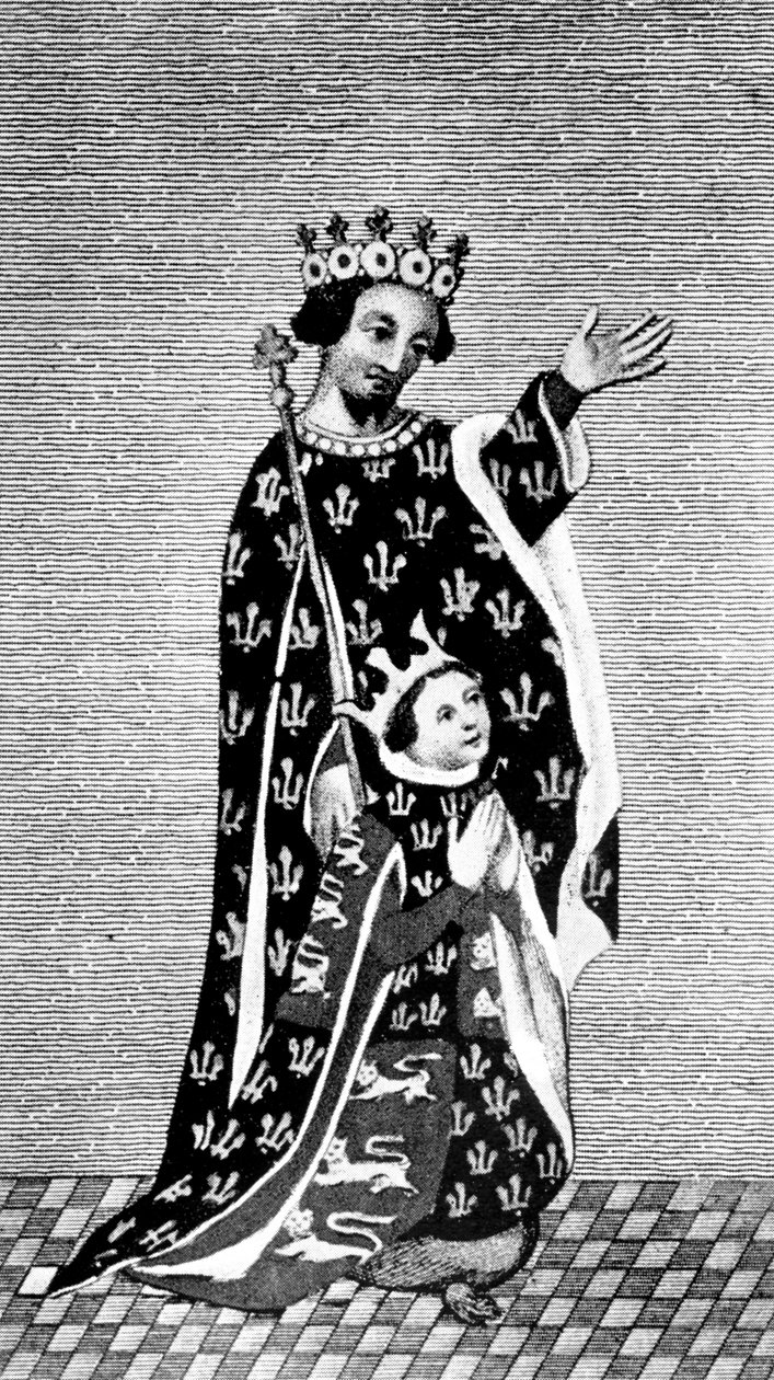 Richard II ja hänen isänsä, Musta prinssi, 1300-luku, 1910 tekijältä Unbekannt
