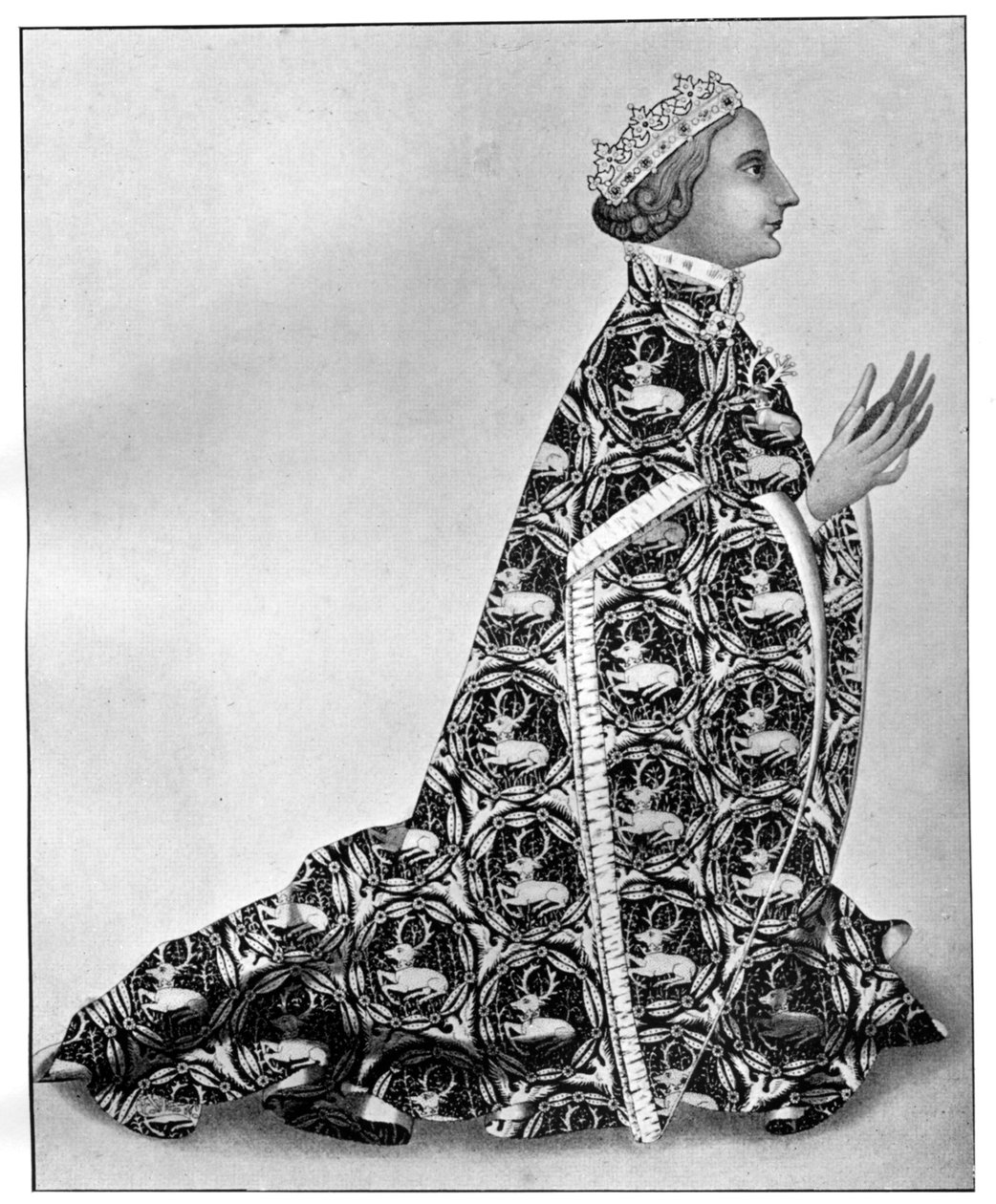 Richard II hartaustilaisuudessaan, n. 1380, 1910 tekijältä Unbekannt