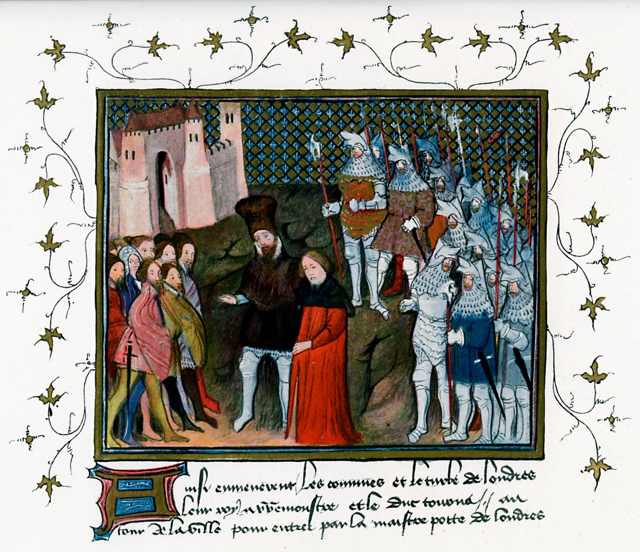 Bolingbroken toimittama Richard II Lontoon asukkaille, 1399, c1400-c1425 tekijältä Unbekannt