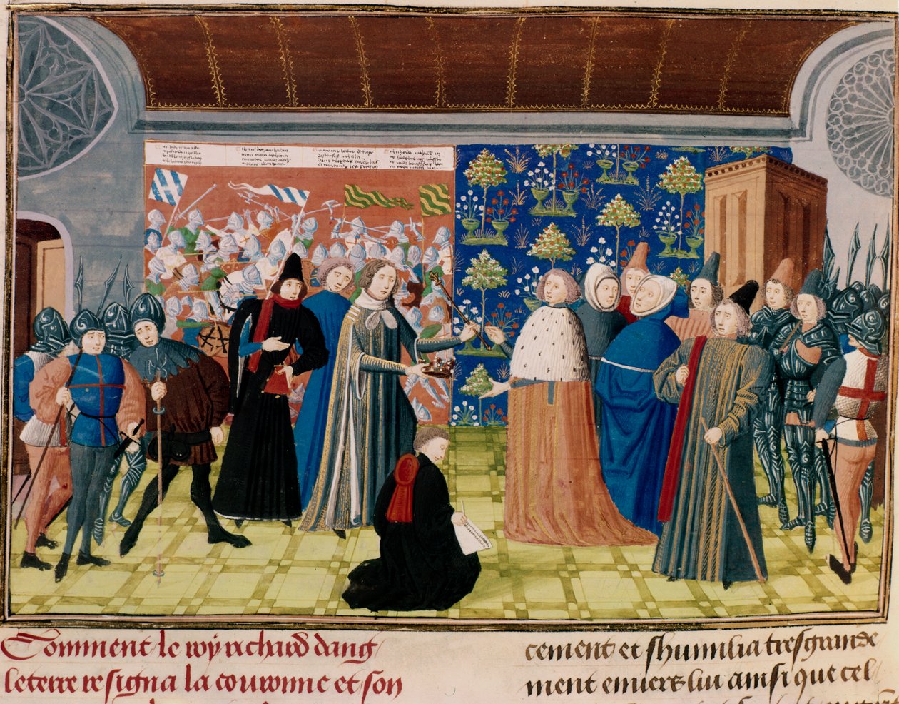 Richard II luopumassa kruunusta, 1399 tekijältä Unbekannt