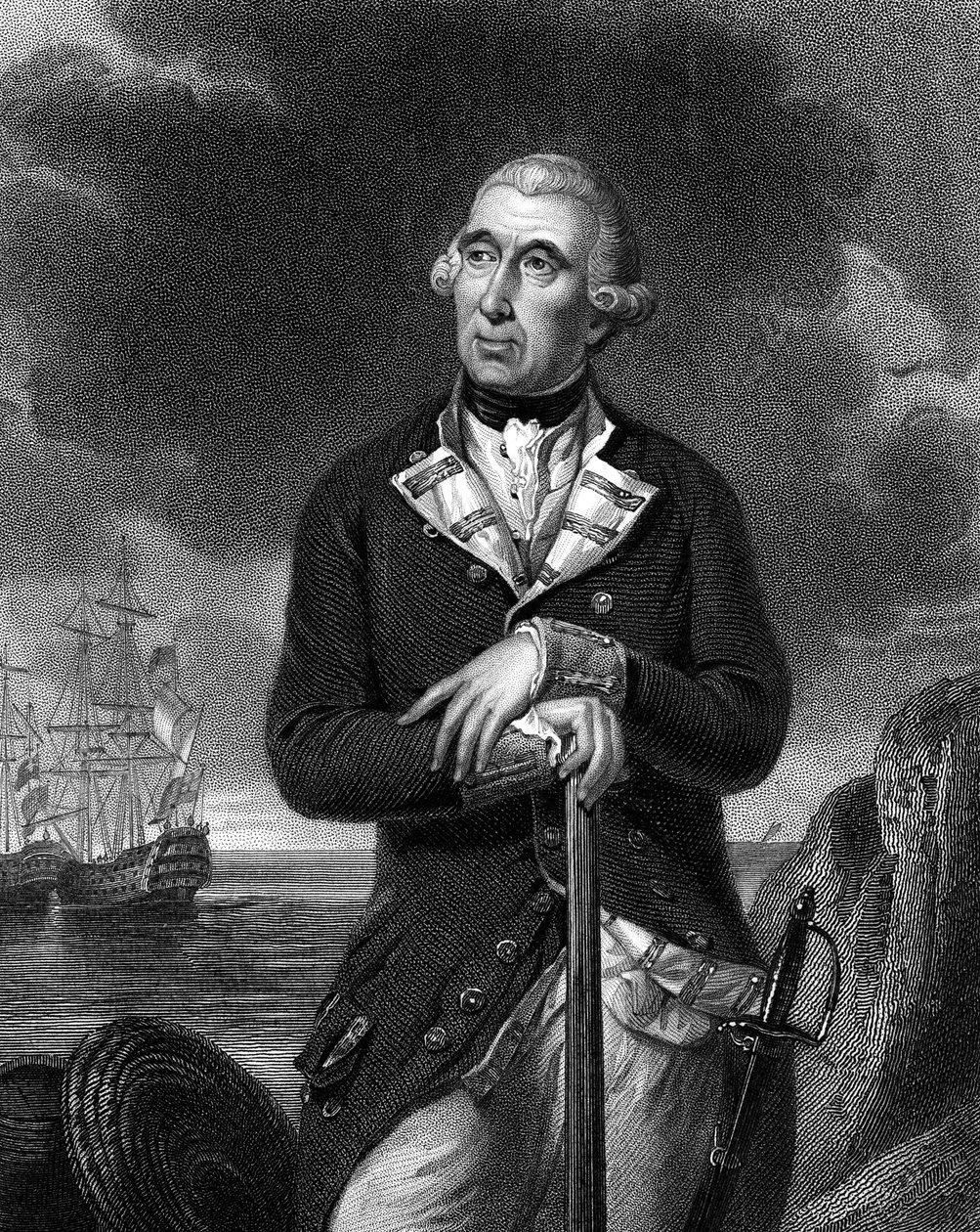 Richard Kempenfelt 1718-1782, ruotsalaista alkuperää oleva englantilainen laivastonupseeri tekijältä Unbekannt