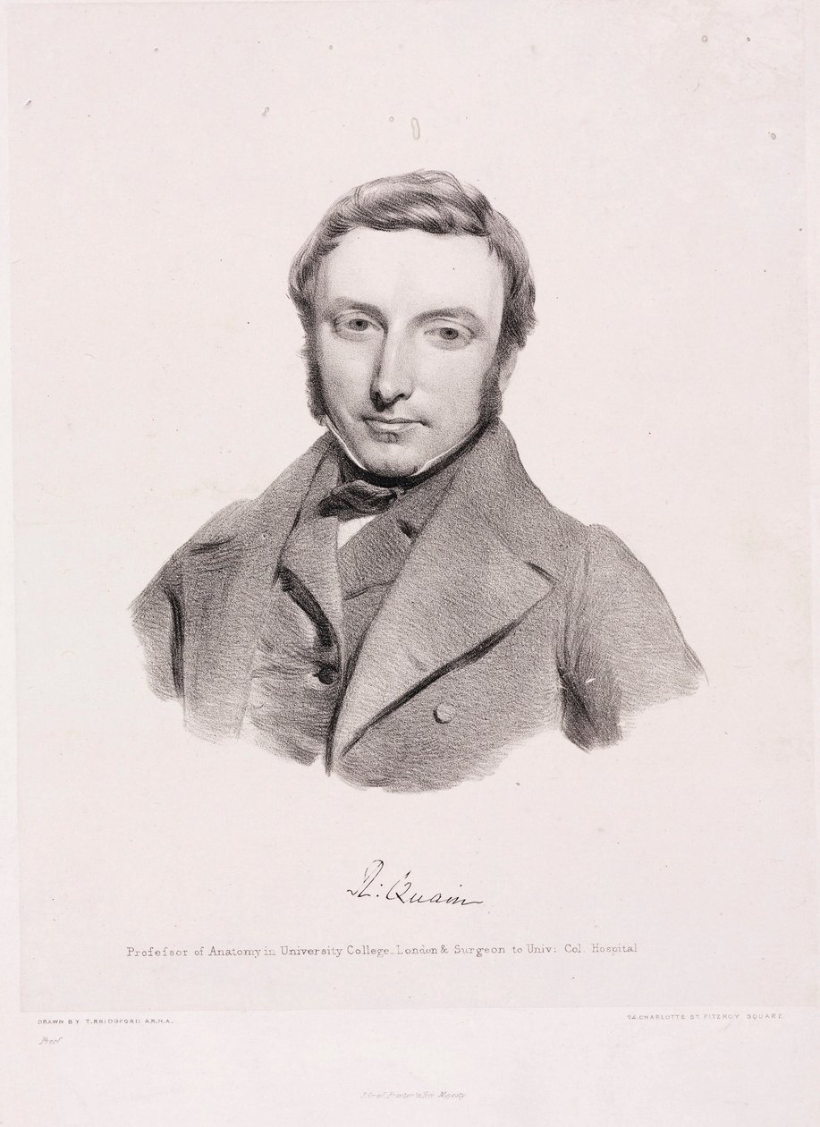 Richard Quain, irlantilainen kirurgi, n. 1850 tekijältä Unbekannt