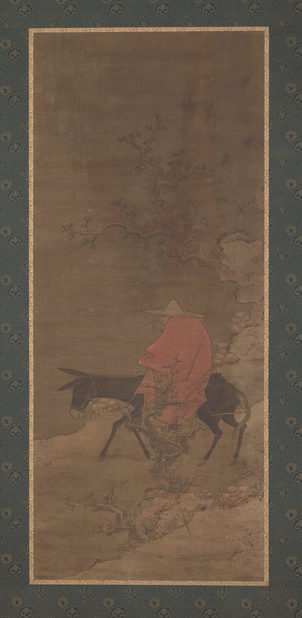 Ratsastus lumen läpi etsimään luumunkukkia, Ming- tai Qing-dynastia, 1600-luku. tekijältä Unbekannt