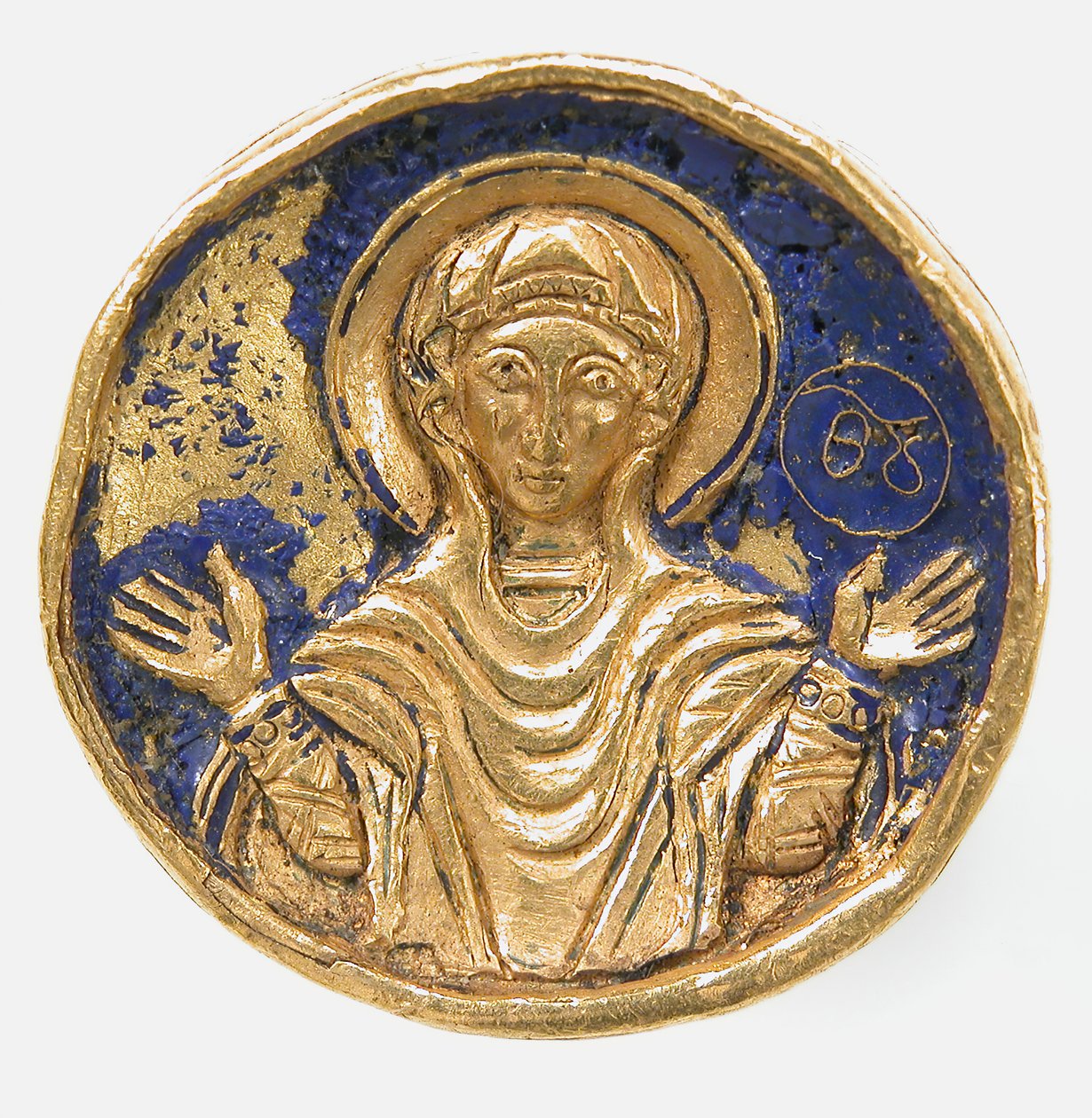 Sormus emalikehyksellä, bysanttilainen, 1800- tai 1900-luvun 1100-1200-luvun tyyli. tekijältä Unbekannt