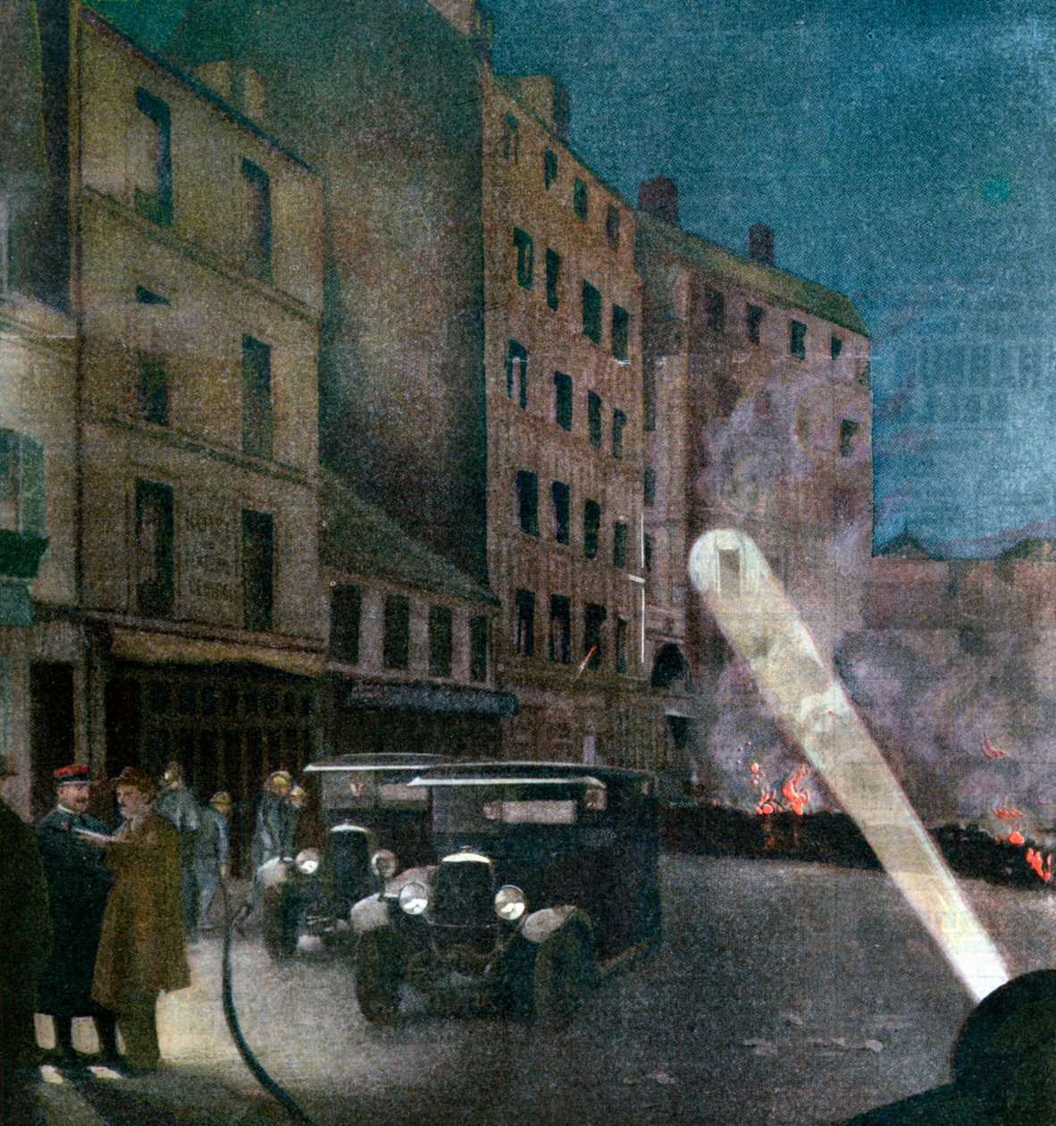 Mellakka Rue Nationalella, Pariisissa, 1934 tekijältä Unbekannt