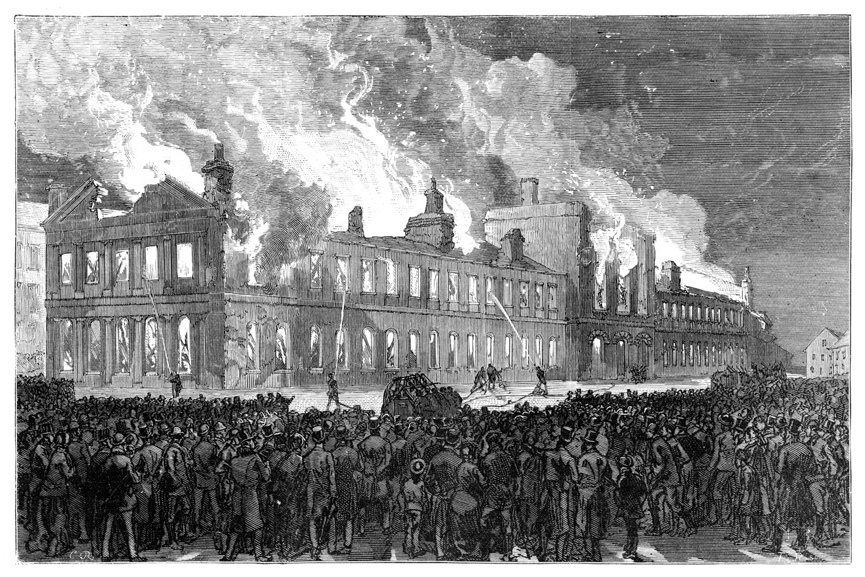 Mellakat Montrealissa, Kanadassa, 1849, 1900 tekijältä Unbekannt