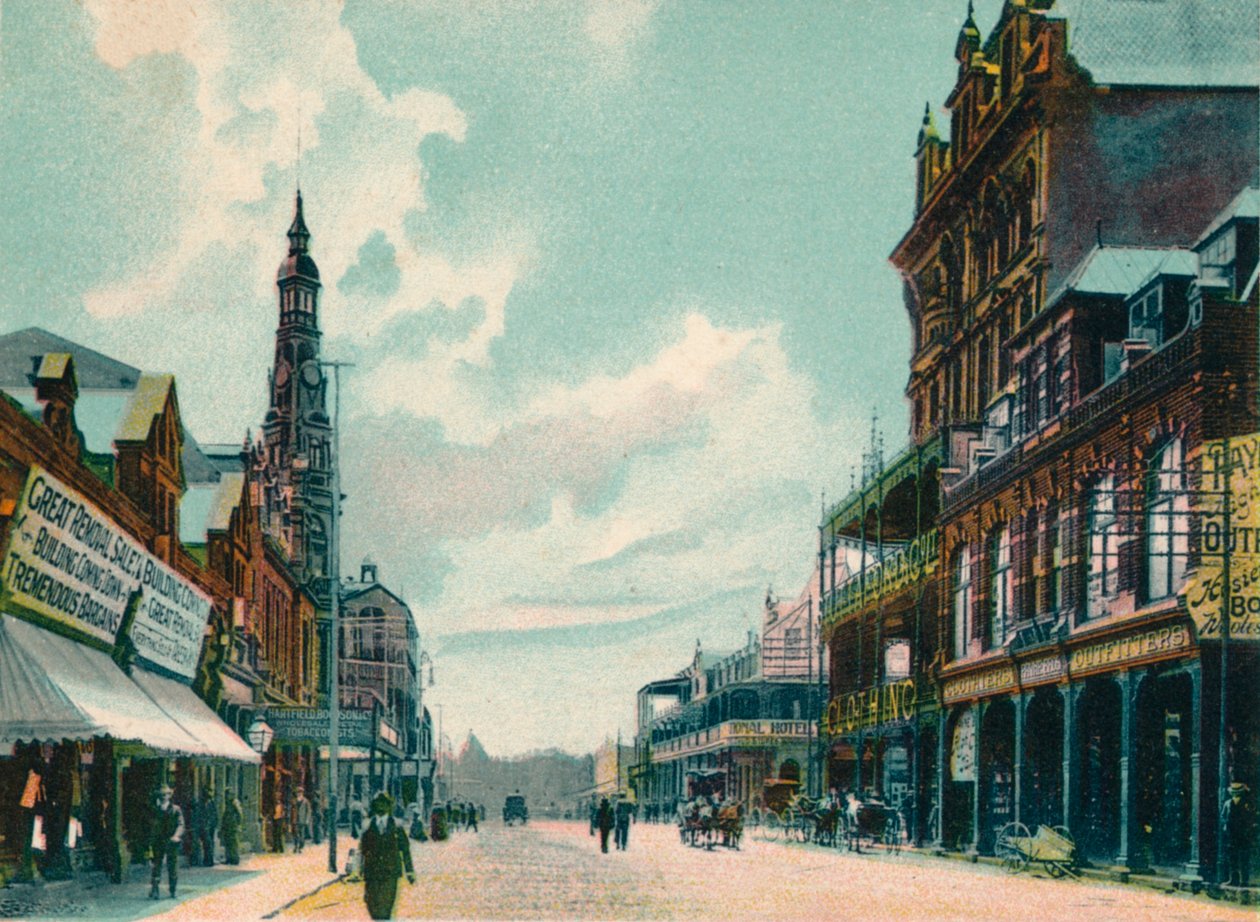Rissik Street, Johannesburg, 1908 tekijältä Unbekannt