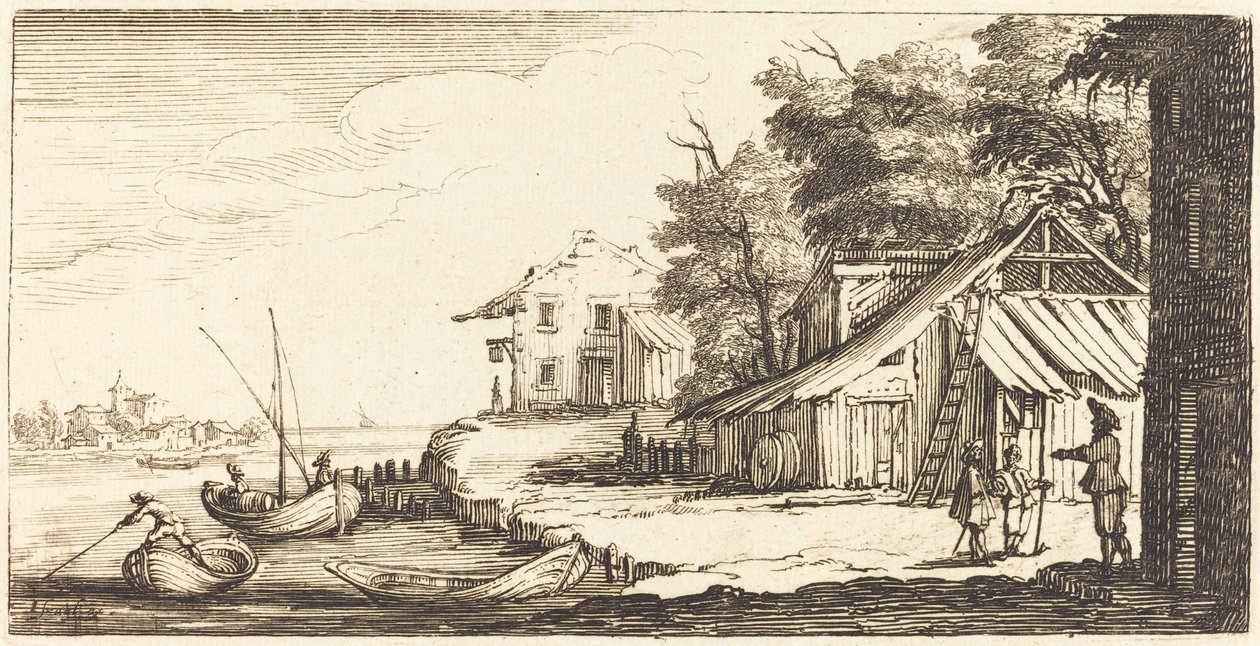 River Bank, 1635 tai sen jälkeen. tekijältä Unbekannt