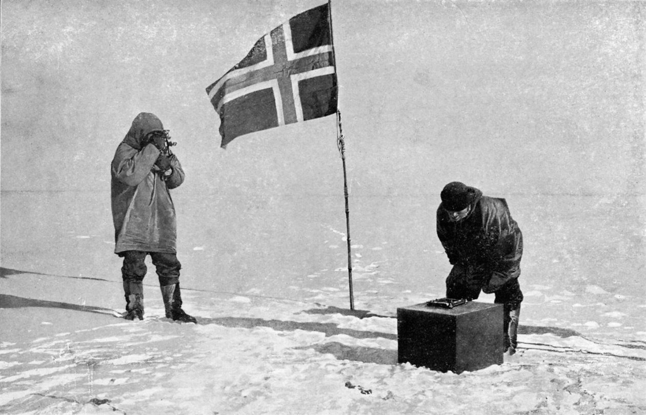 Roald Engelbrecht Gravning Amundsen 1872-1928, norjalainen tutkimusmatkailija, Etelänavalla, 1911 tekijältä Unbekannt