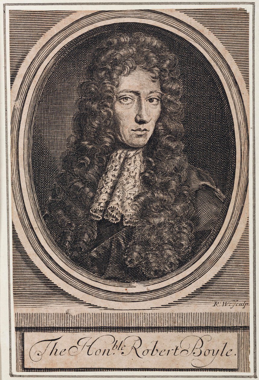 Robert Boyle, irlantilainen fyysikko ja kemisti, n. 1680 tekijältä Unbekannt