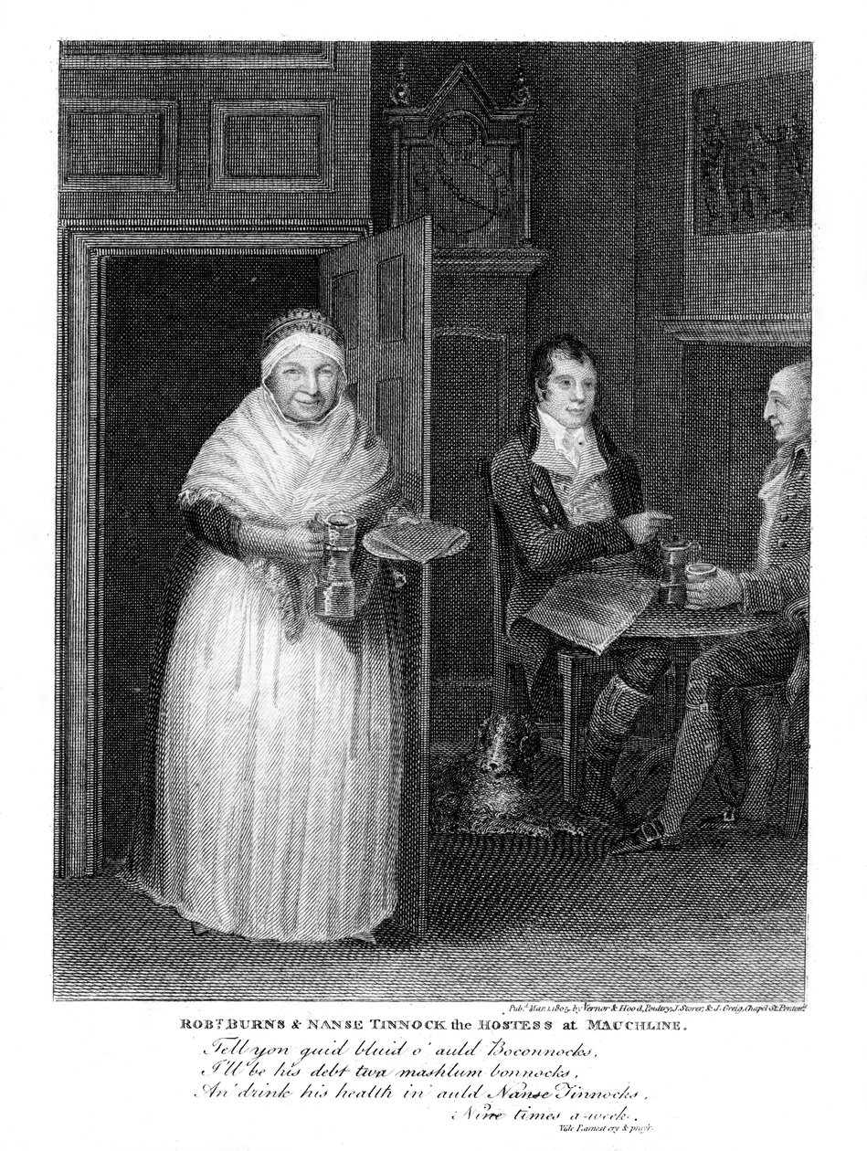 Robert Burns 1759-1796, skotlantilainen runoilija, 1805 tekijältä Unbekannt