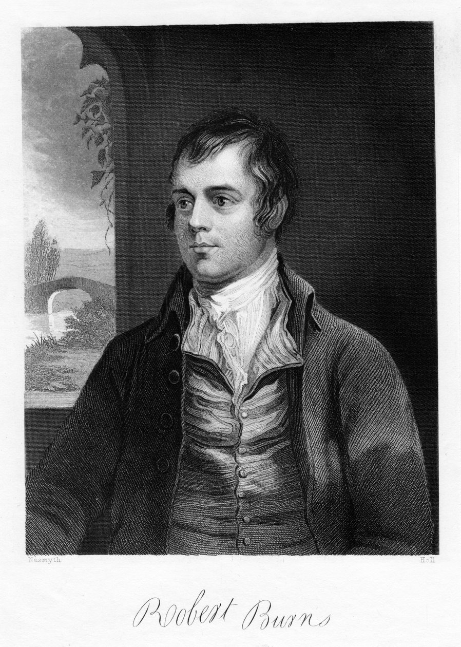 Robert Burns, skotlantilainen runoilija, 1700-luvun loppu tekijältä Unbekannt