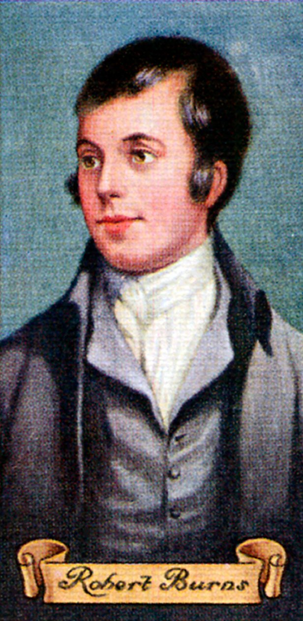 Robert Burns, otettu savukekorttisarjasta, 1935 tekijältä Unbekannt