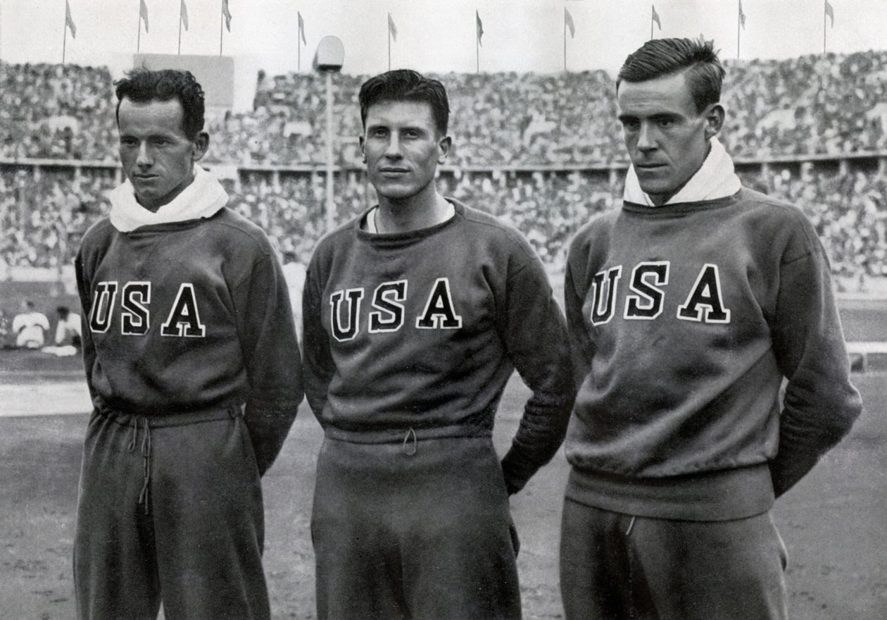 Robert Clark, Glenn Morris, John Parker, amerikkalaiset kymmenottelut, Berliinin olympialaiset, 1936 tekijältä Unbekannt