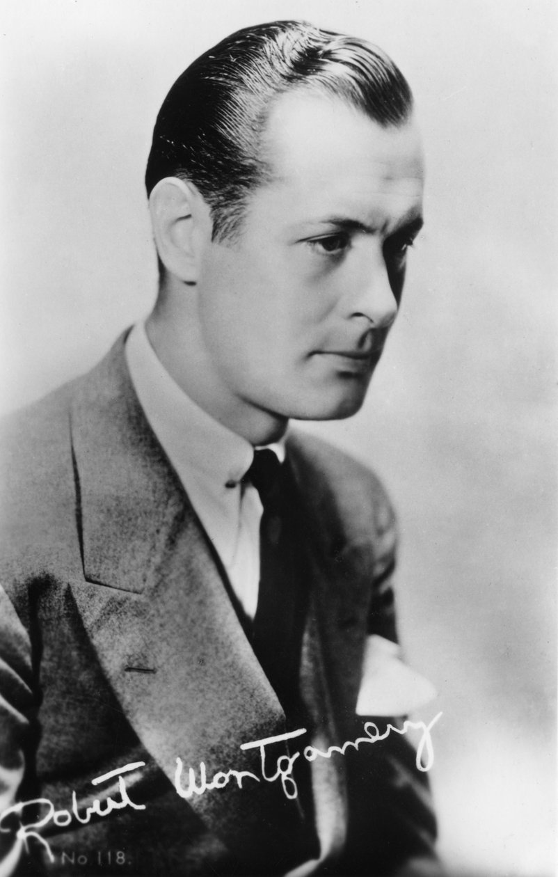 Robert Montgomery 1904-1981, yhdysvaltalainen näyttelijä ja ohjaaja, 1900-luku tekijältä Unbekannt