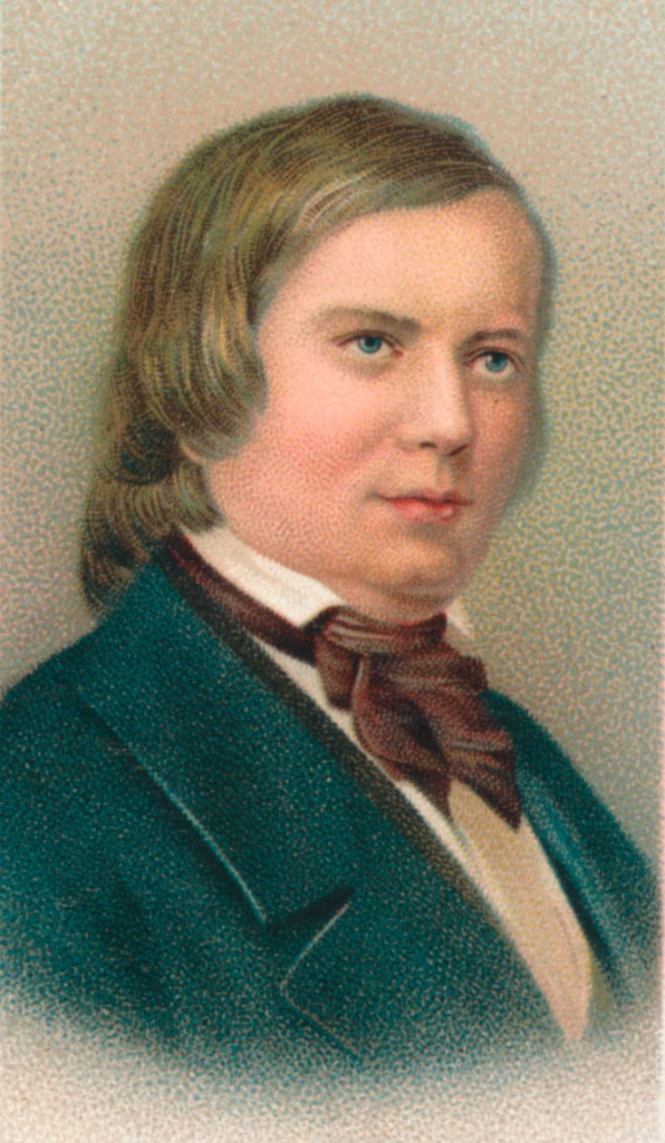 Robert Schumann 1810-1856, saksalainen säveltäjä, 1911 tekijältä Unbekannt