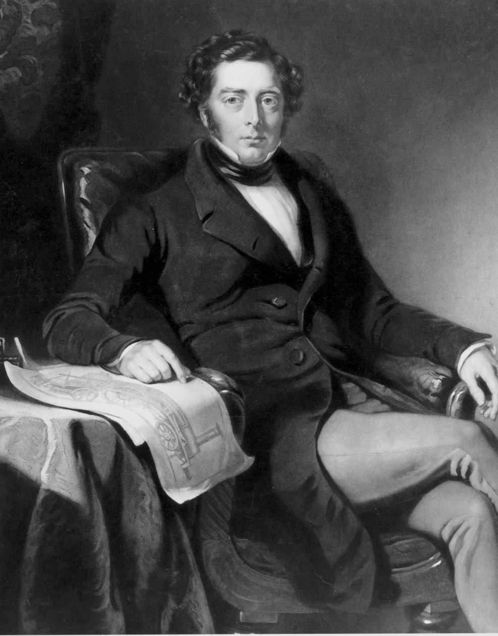 Robert Stephenson, englantilainen kone- ja rakenneinsinööri tekijältä Unbekannt