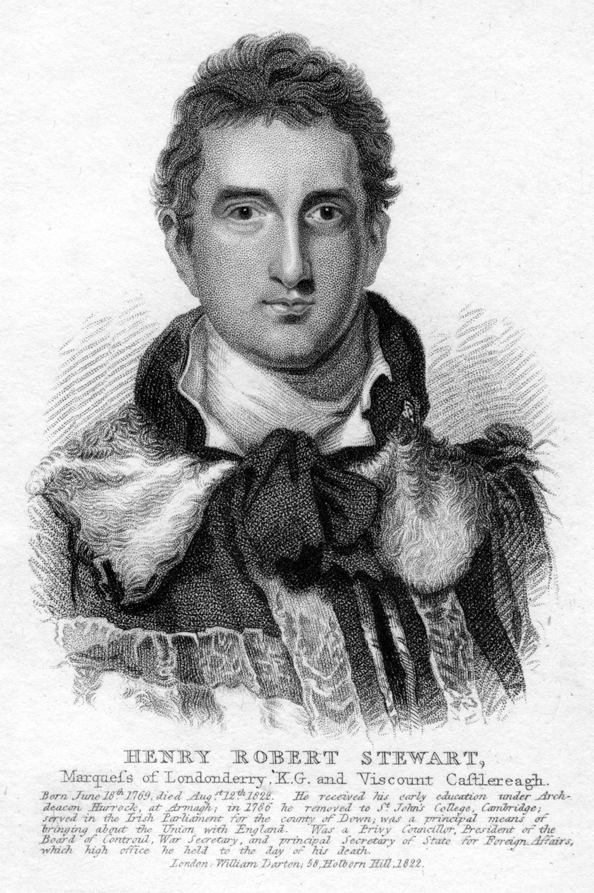 Robert Stewart, Londonderryn ensimmäinen markiisi, 1822 tekijältä Unbekannt