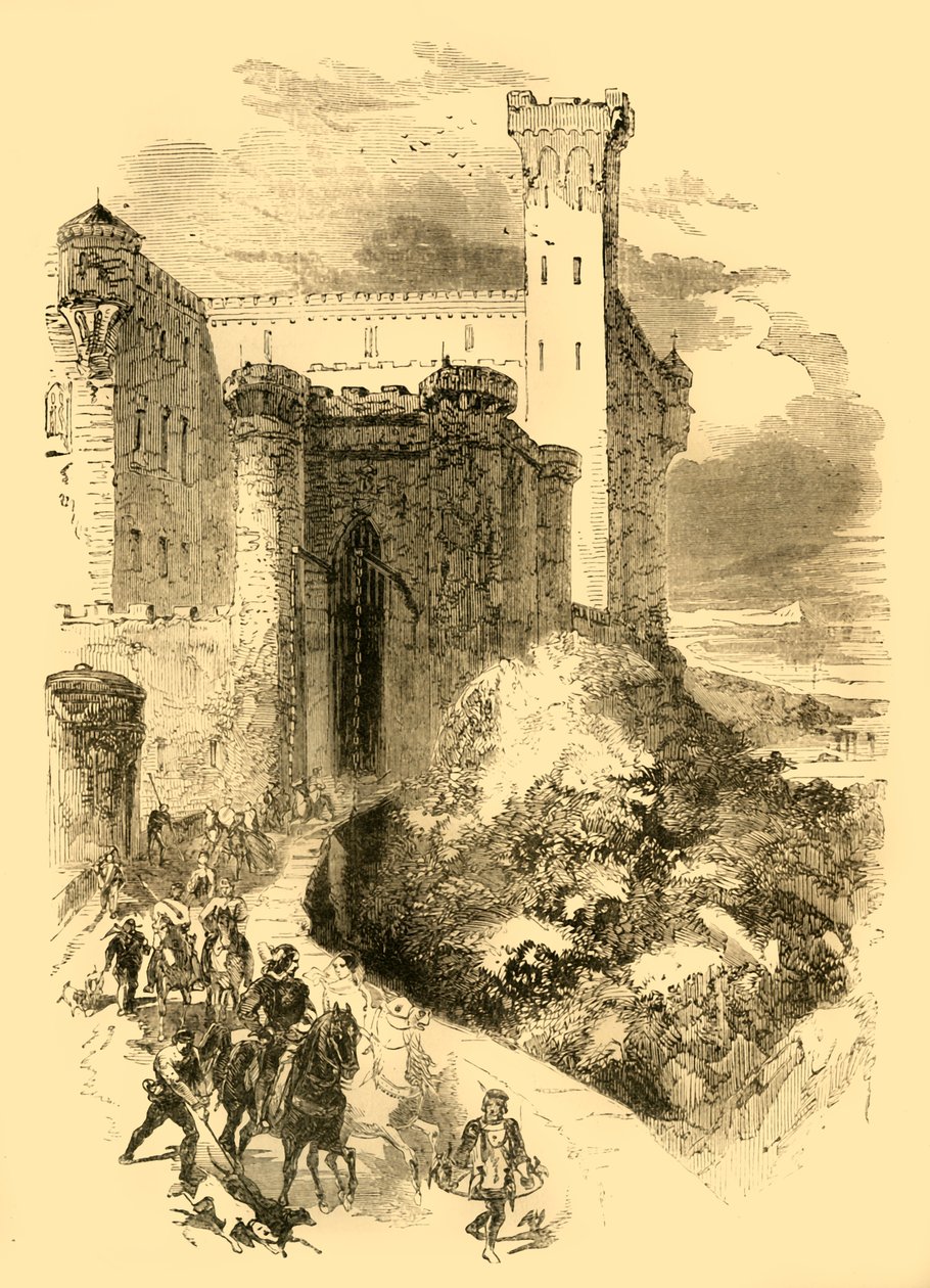 Robert Normandilainen Conversanon kreivin linnassa, n. 1890. tekijältä Unbekannt