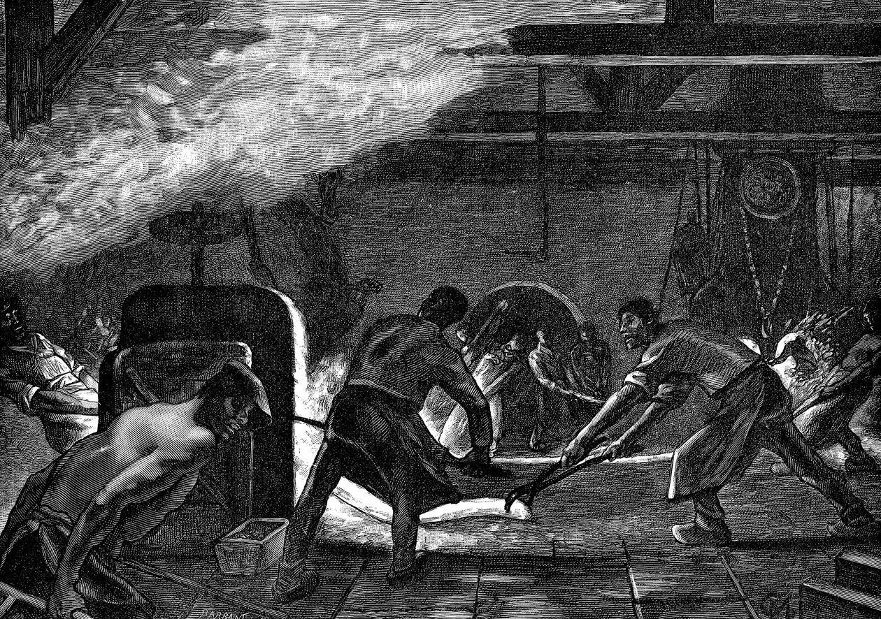 Valssaamot, Saint-Jacquesin tehtaat, Chatillon-Commentry Company, Ranska, 1894 tekijältä Unbekannt