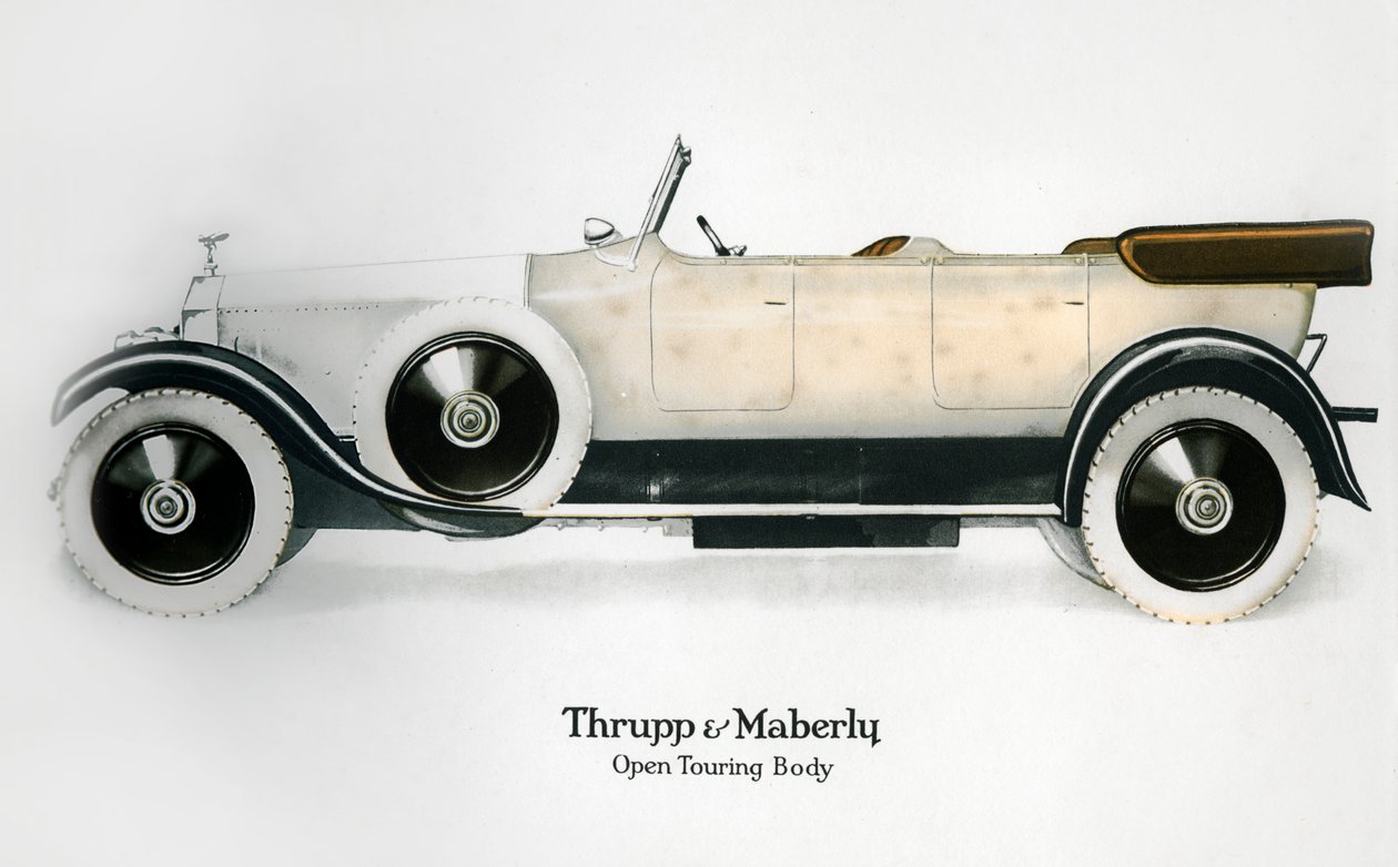 Rolls-Royce avoimella touring-rungolla, c1910-1929 tekijältä Unbekannt