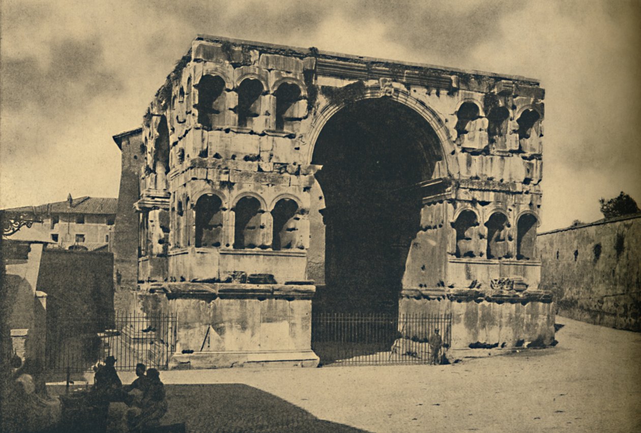 Roma - Janus Quadrifronsin kaari Forum Boariumissa, 1910 tekijältä Unbekannt