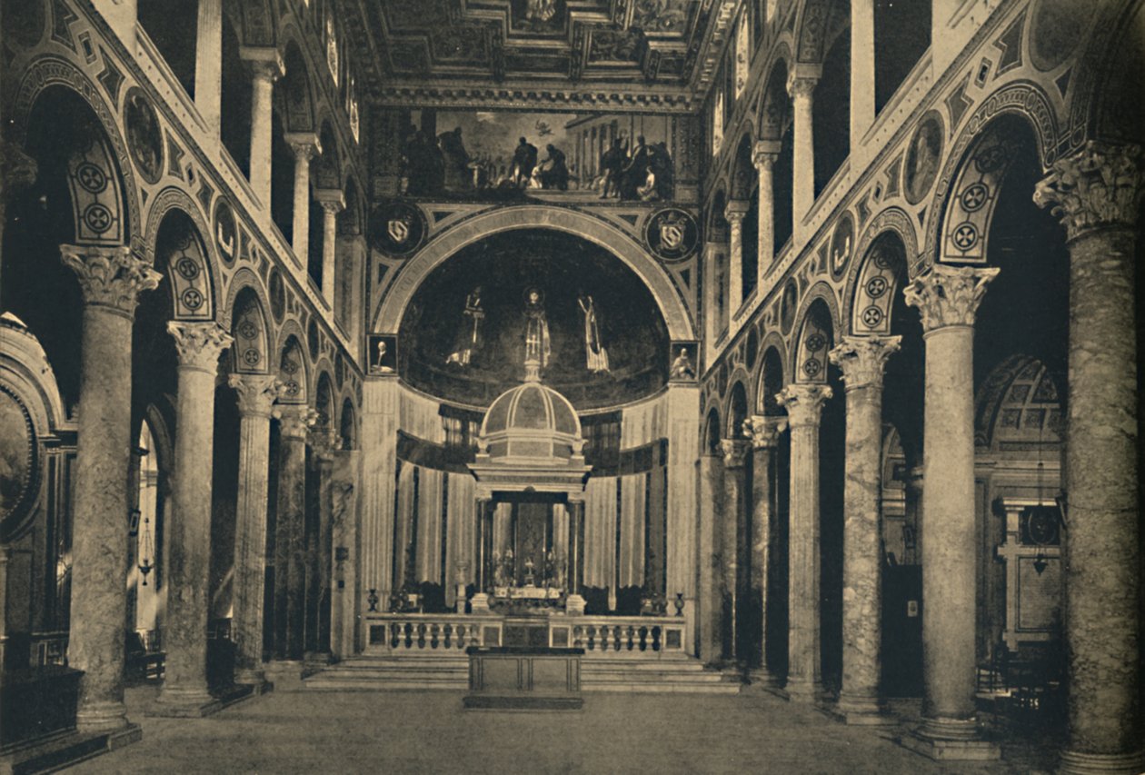 Roma - Pyhän Agnesin basilika muurien ulkopuolella Nomentana-kadulla, 1910 tekijältä Unbekannt