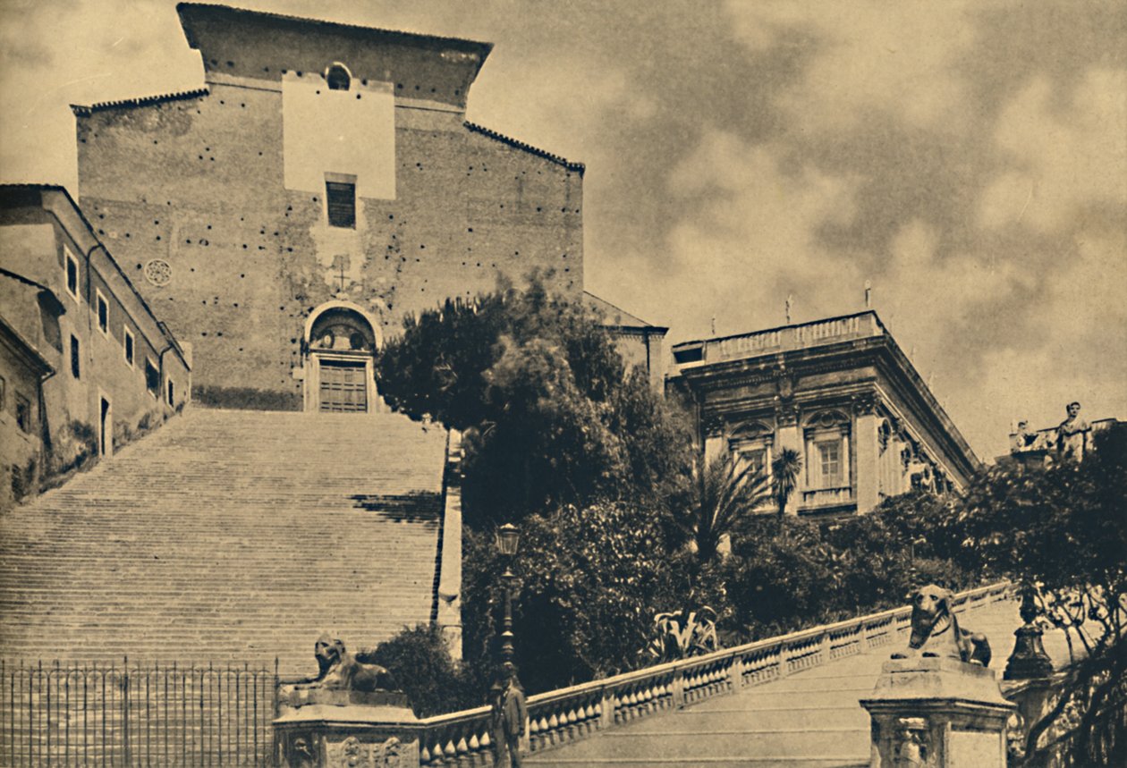 Roma - S. Marian kirkko Aracoelissa, Capitoline-kukkulalla, 1910 tekijältä Unbekannt