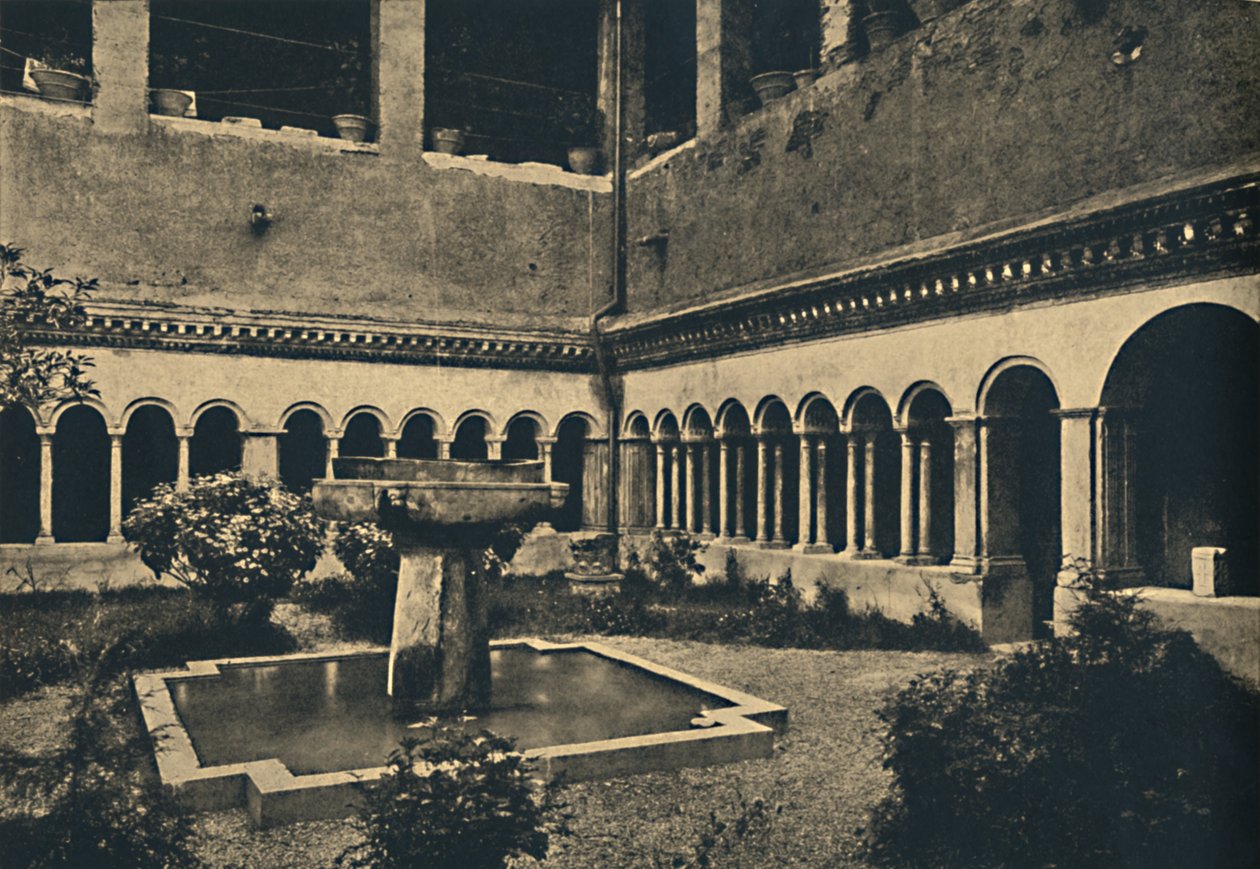 Roma - SS:n luostarit. Quattro Coronati Caelian kukkulalla. Rakennettu vuonna 1113, 1910 tekijältä Unbekannt